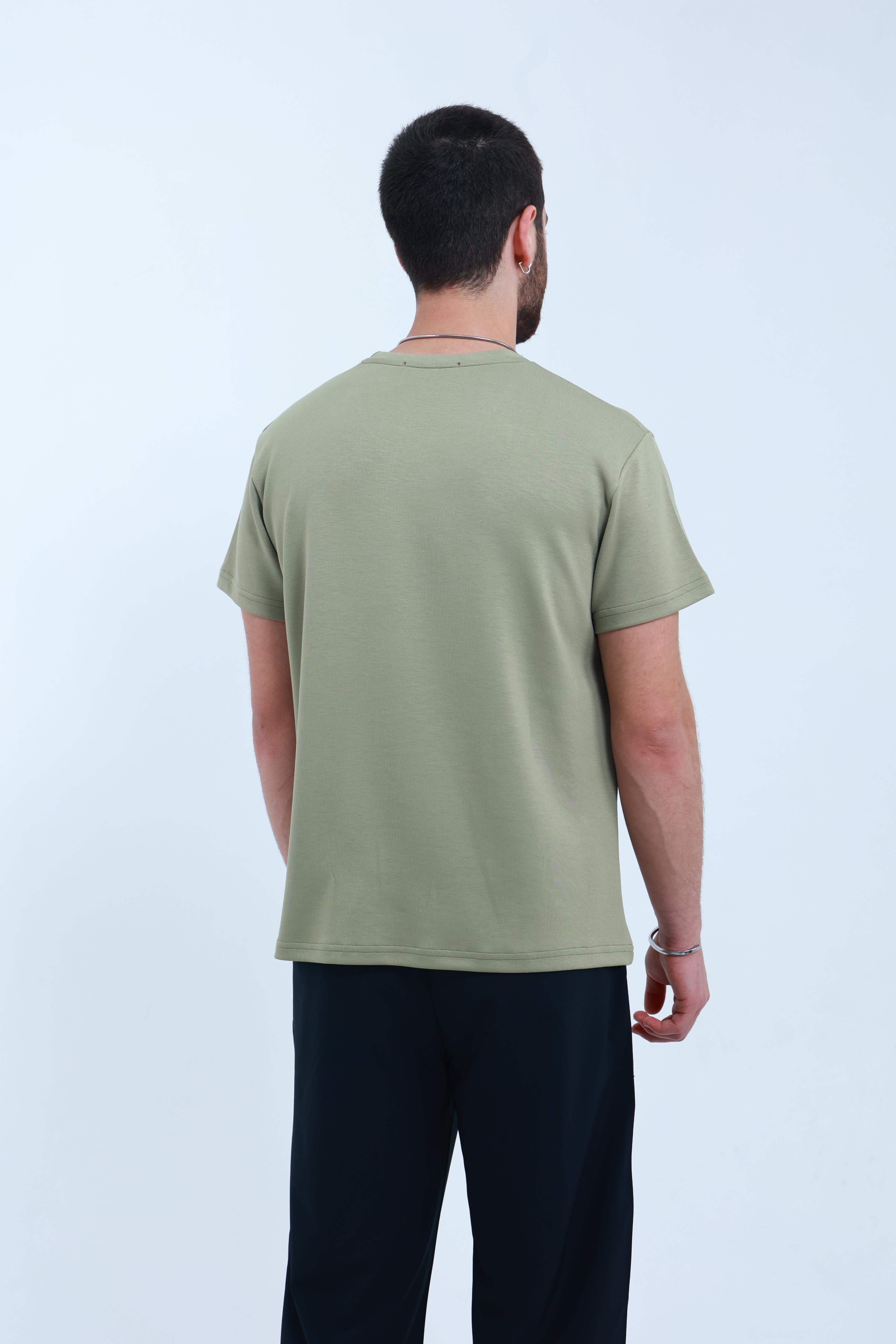 Modal Regular T-Shirt Yeşil