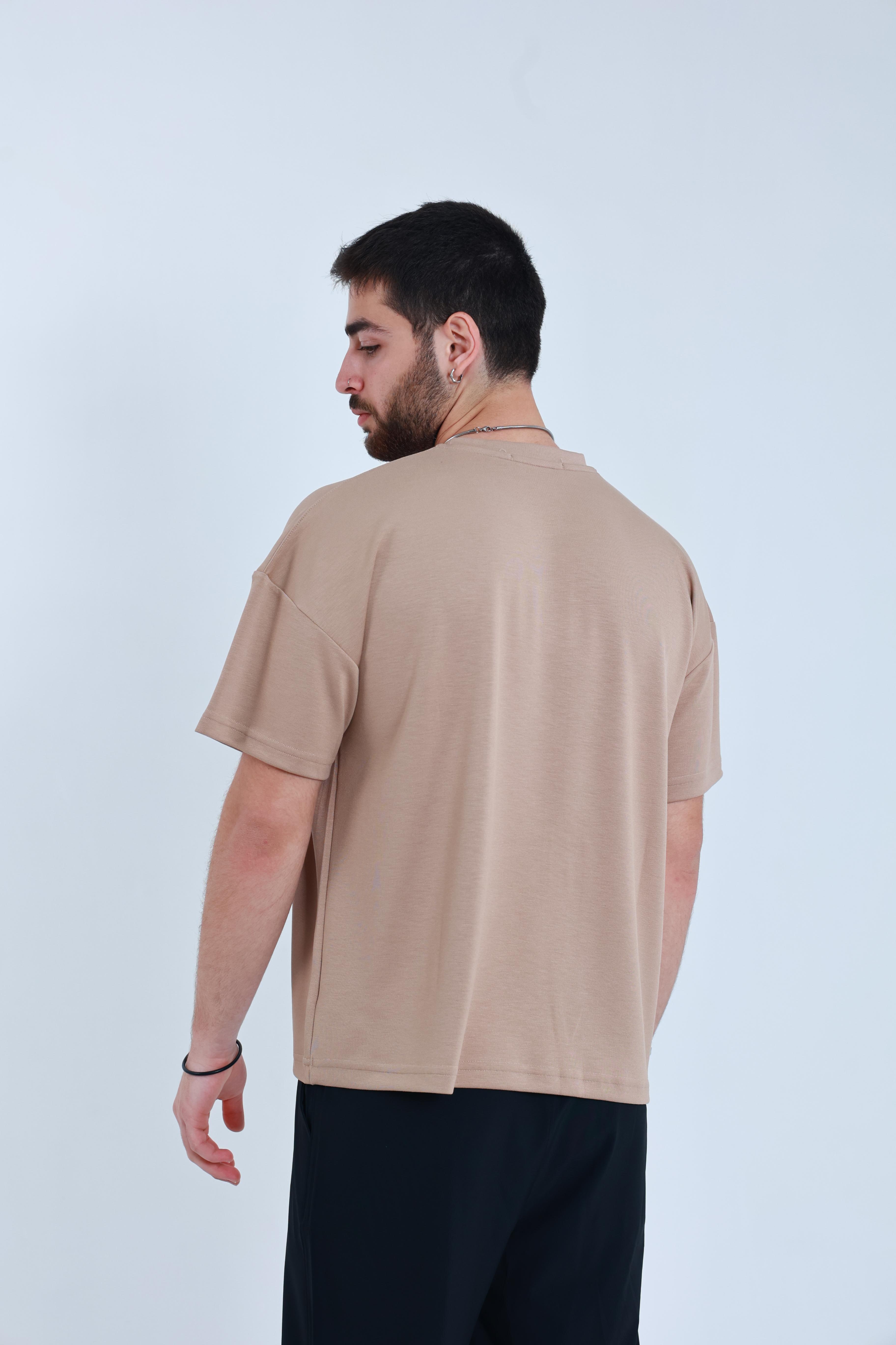Modal Oversized T-shirt Bej