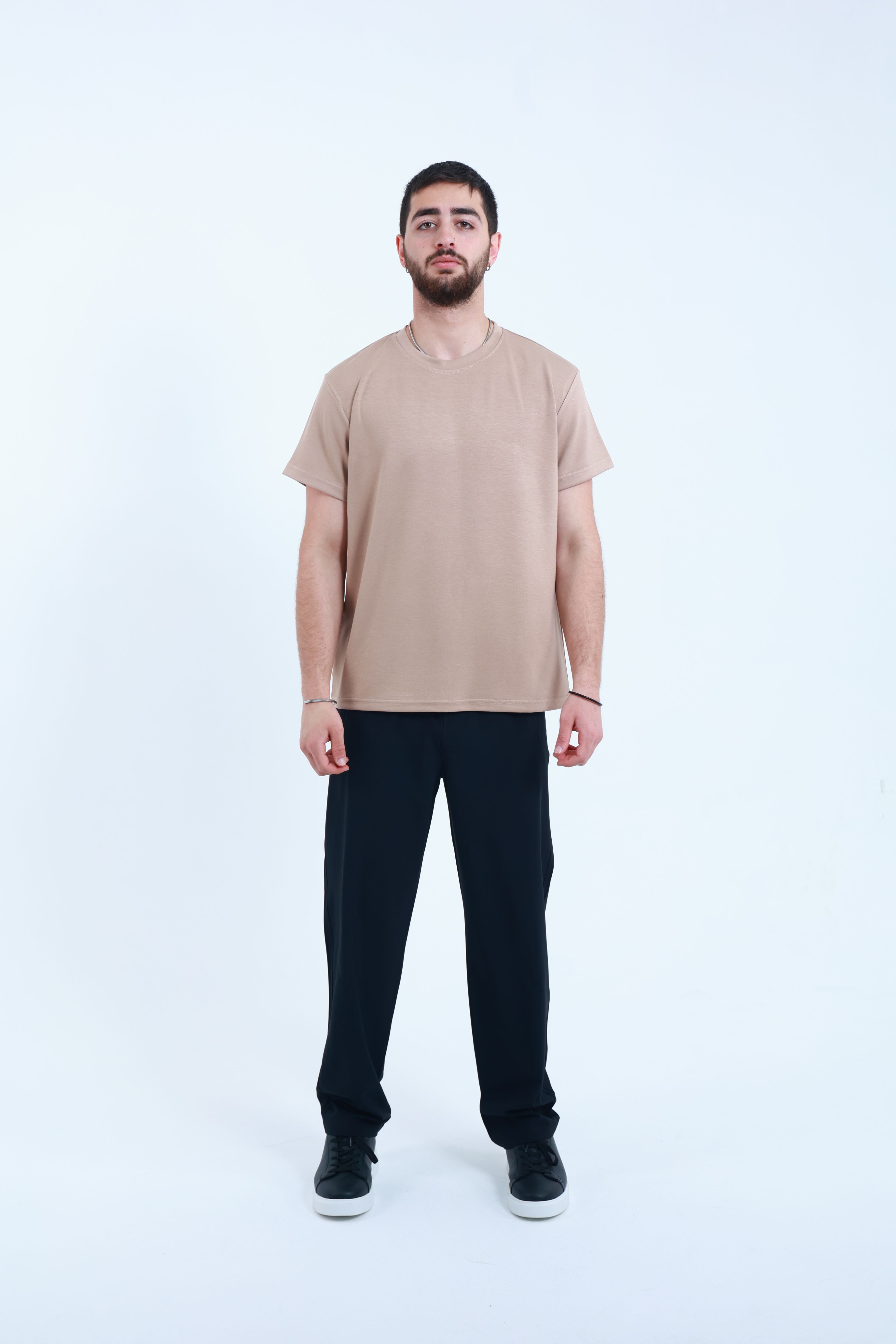 Modal Regular T-Shirt Bej