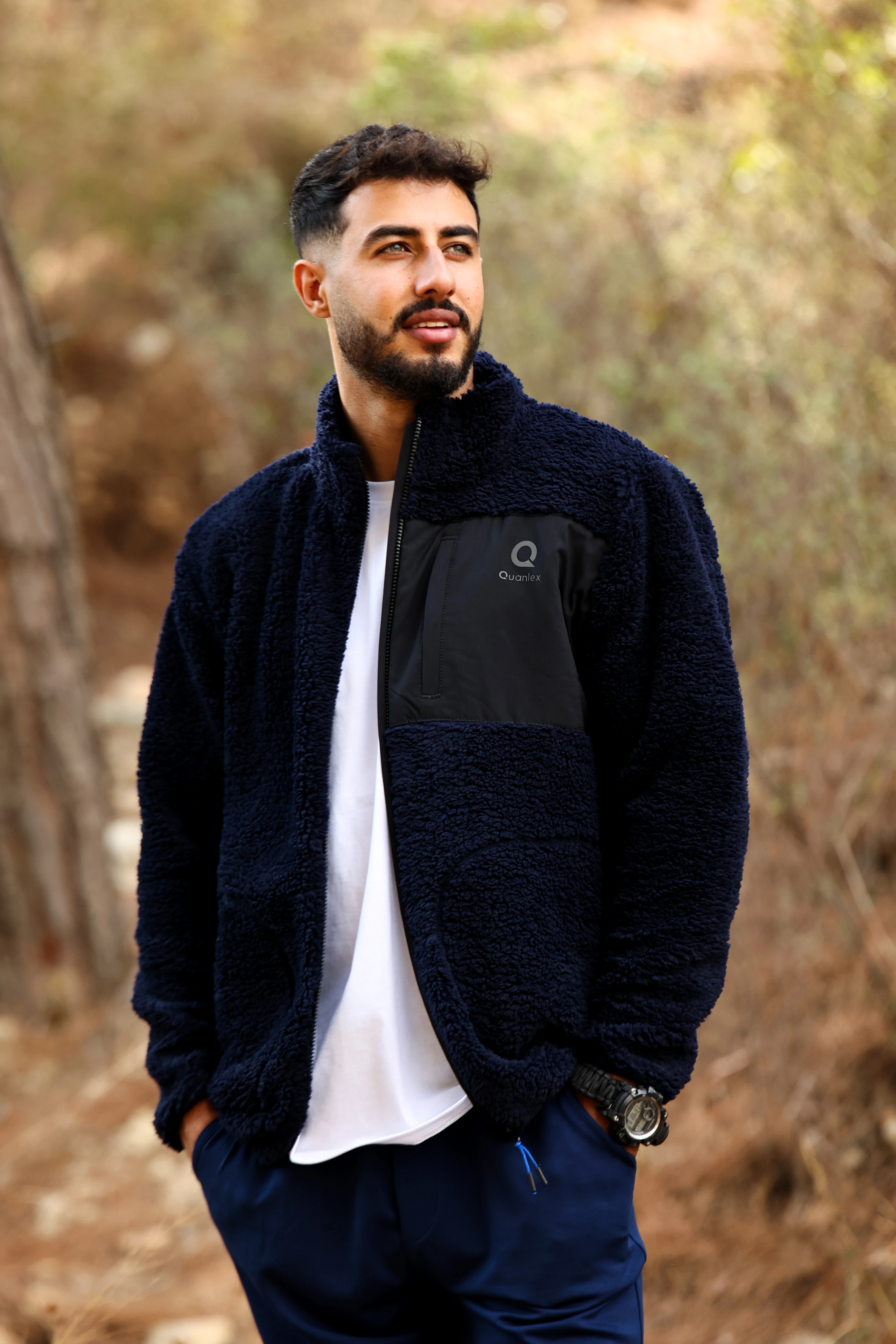 Lacivert Kuzu Welsoft Polar Ceket