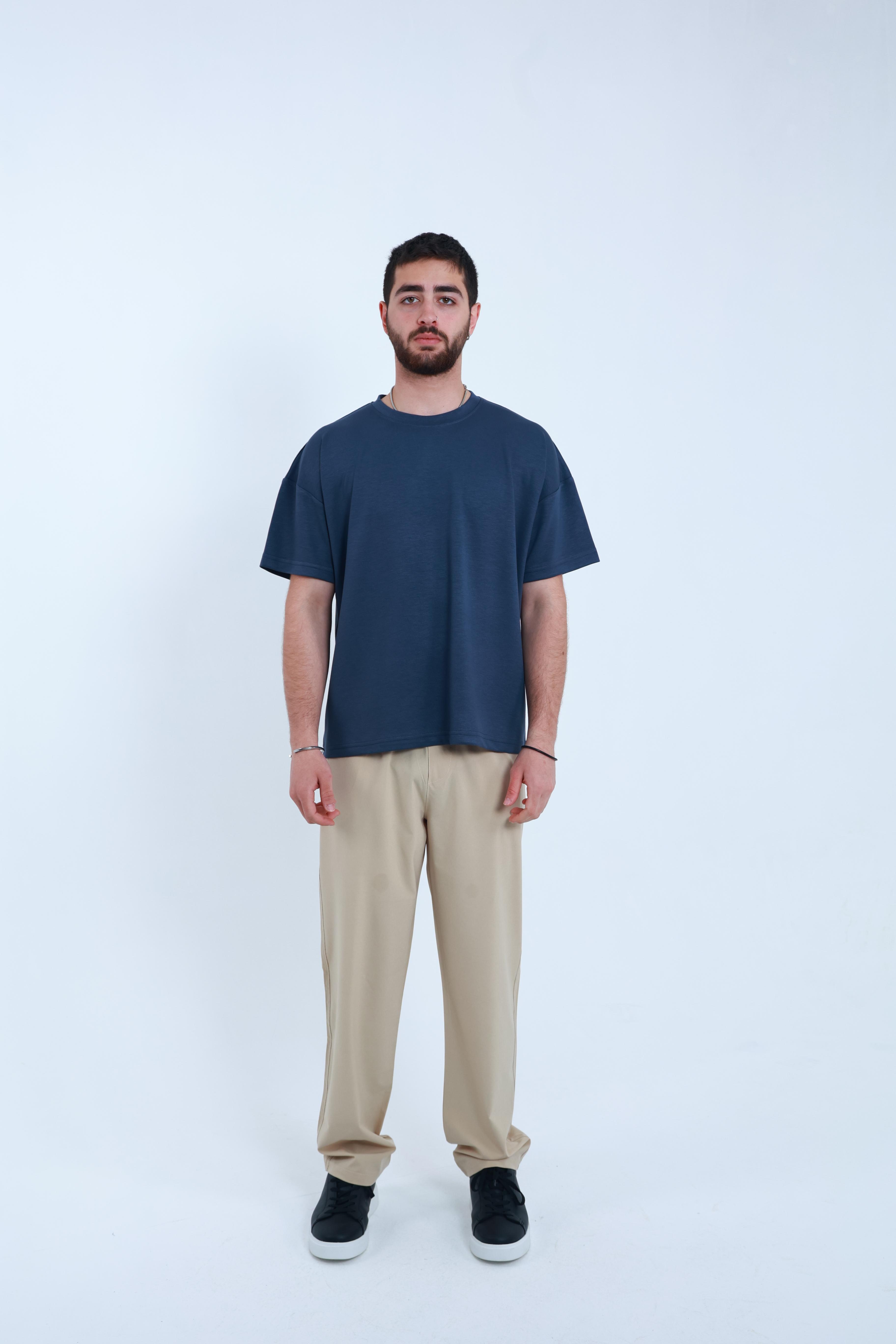 Modal Oversized T-Shirt Füme