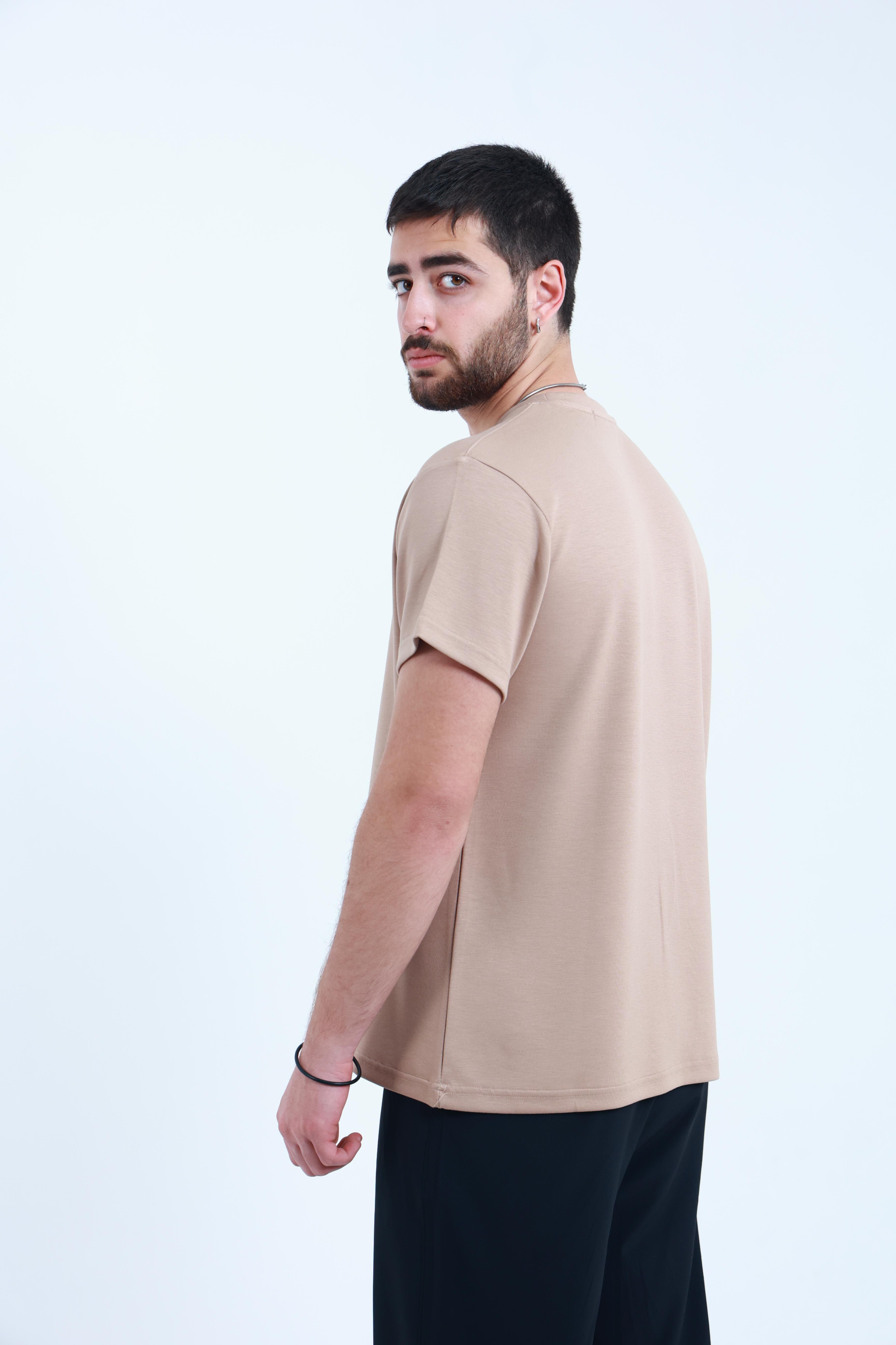 Modal Regular T-Shirt Bej