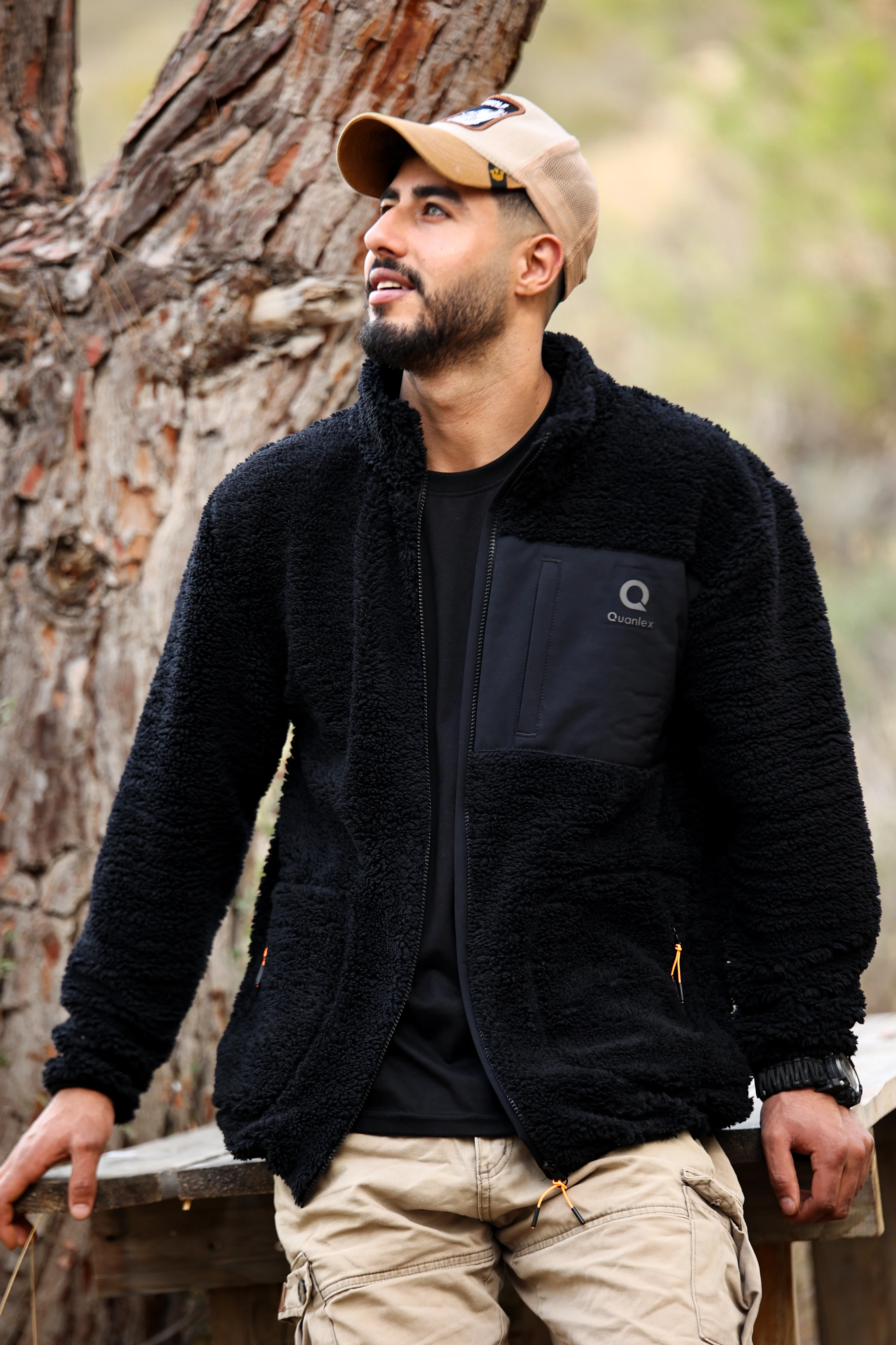 Siyah Kuzu Welsoft Polar Ceket