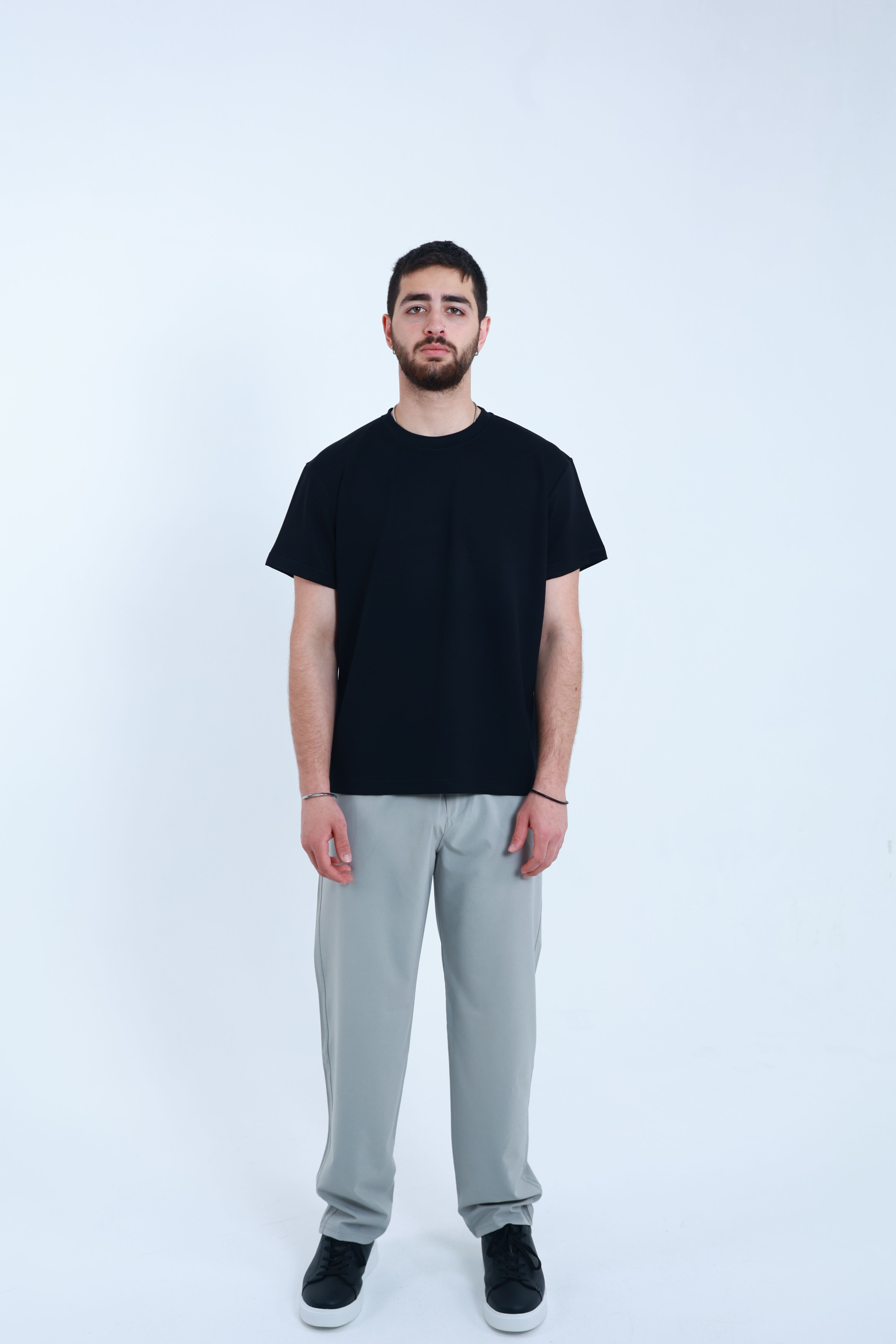 Modal Regular T-Shirt Siyah