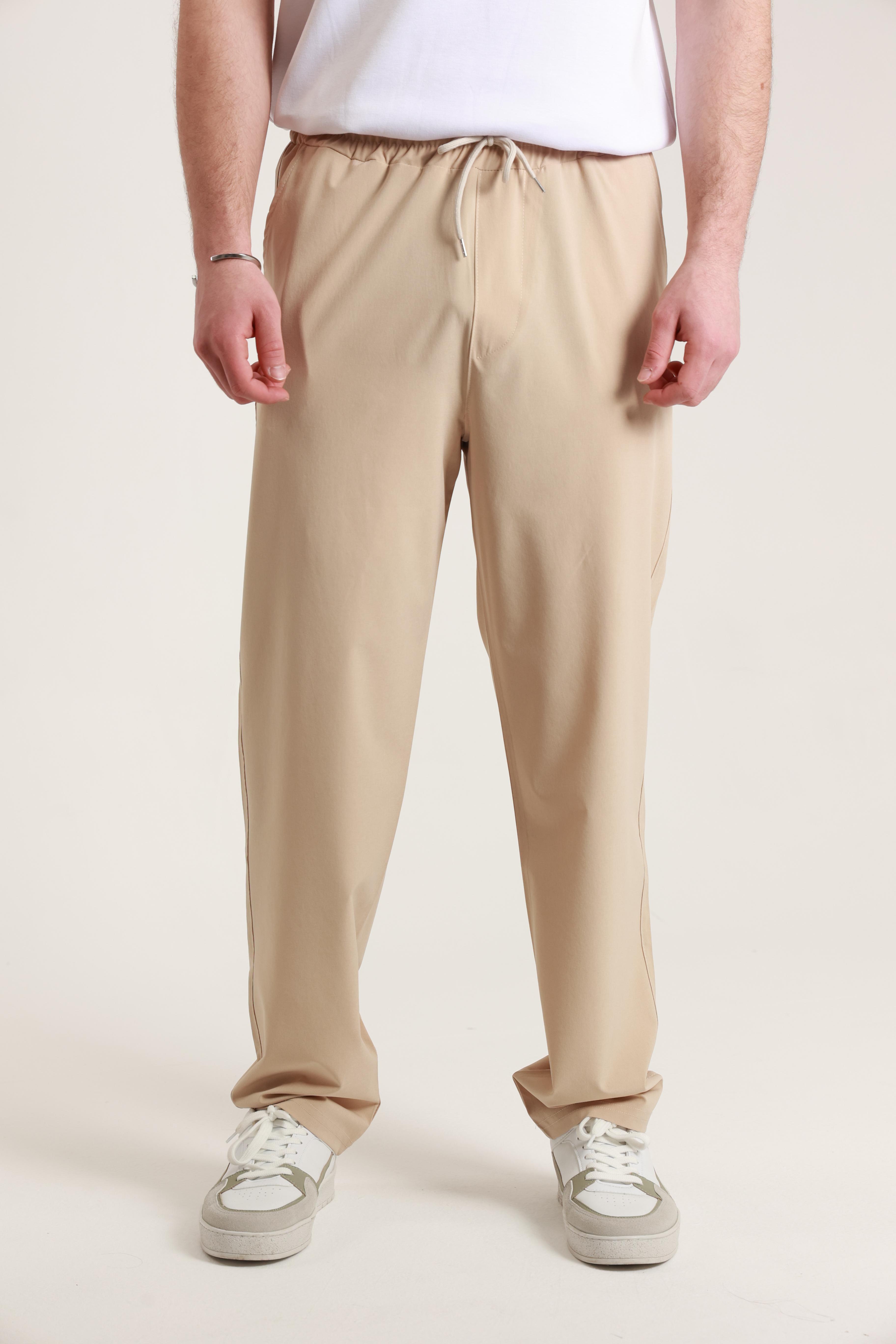 Paraşüt Baggy Eşofman Bej