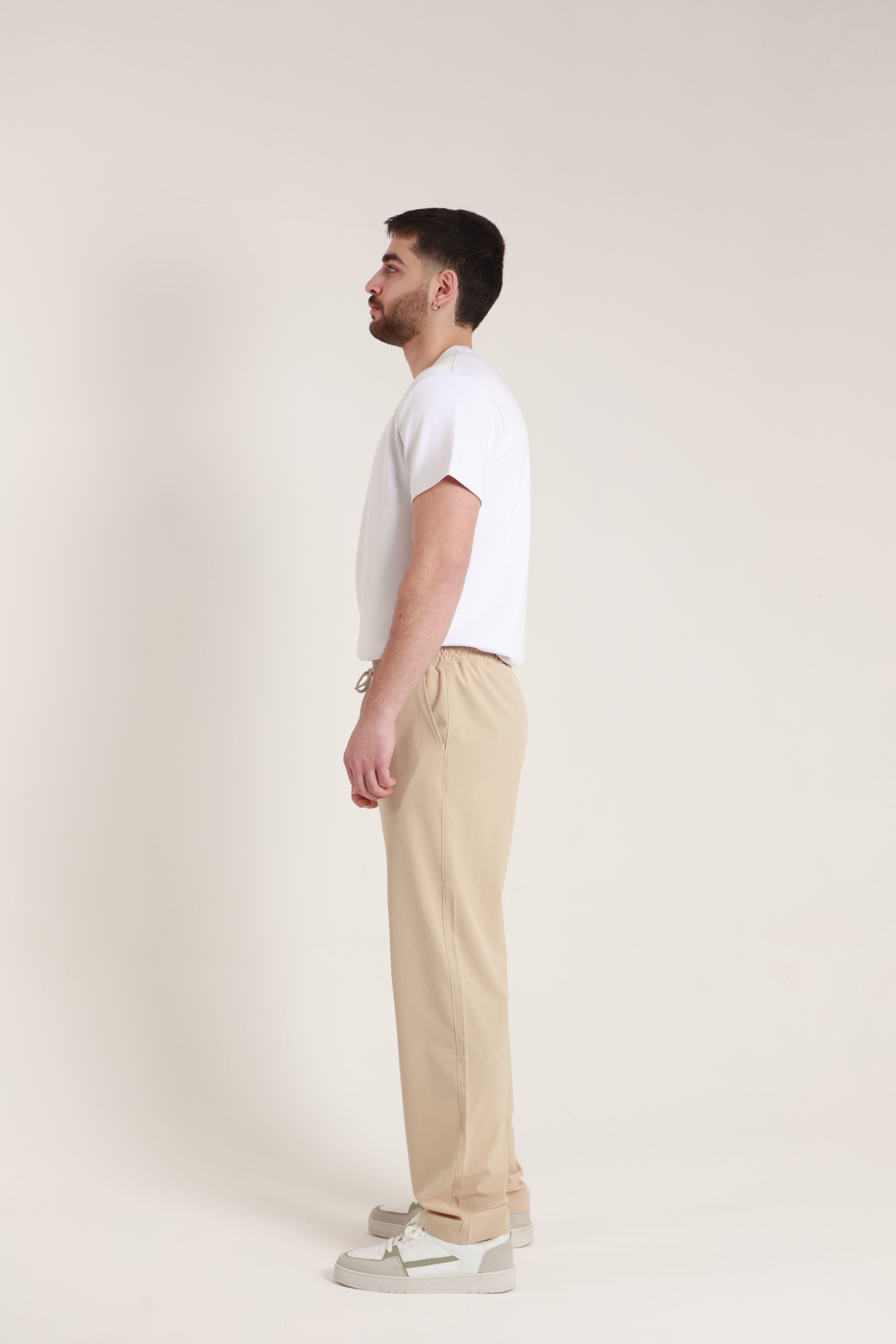 Paraşüt Baggy Eşofman Bej