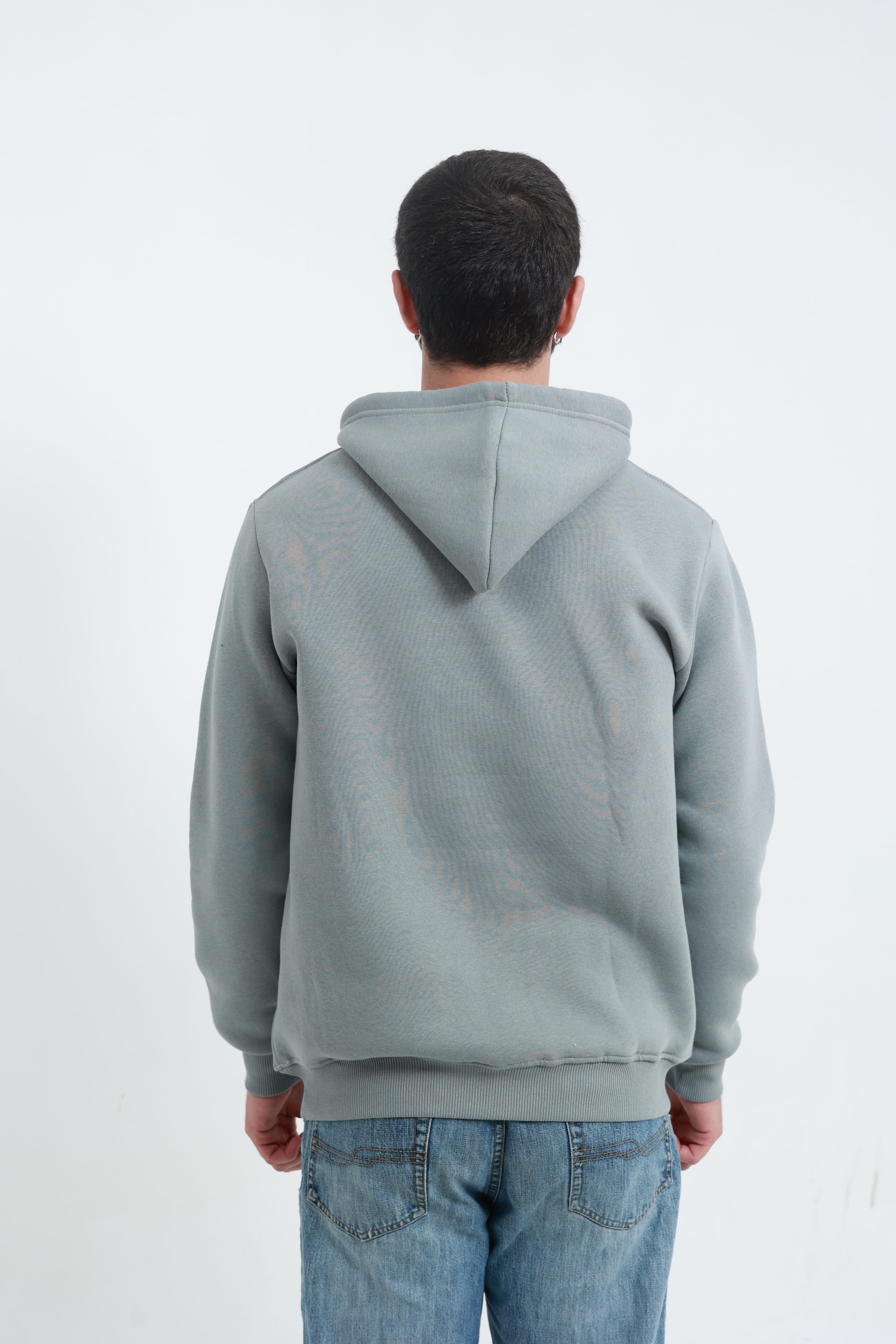 Erkek Yandan Cepli Sweatshirt Gri