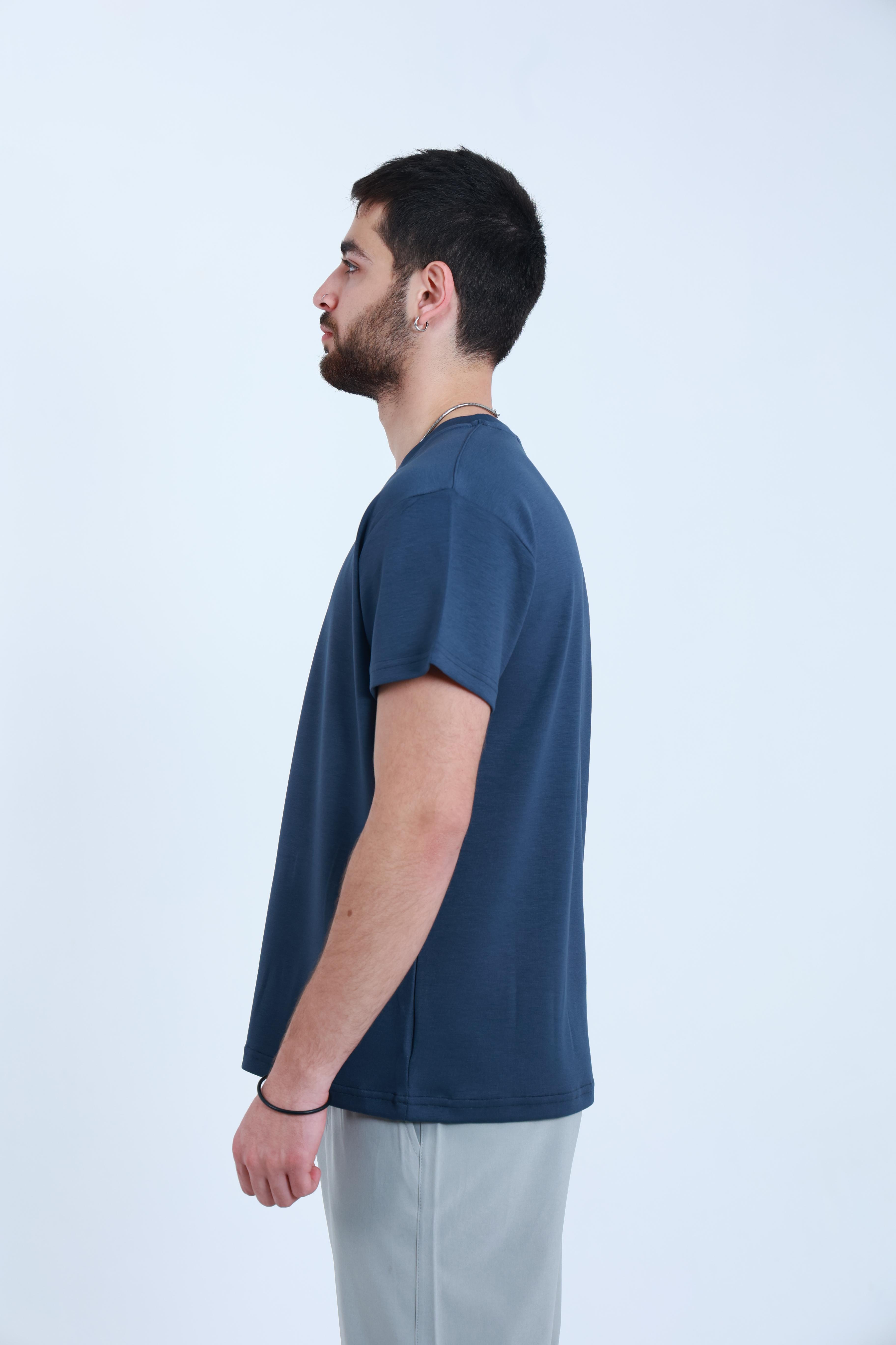 Modal Regular T-Shirt Füme