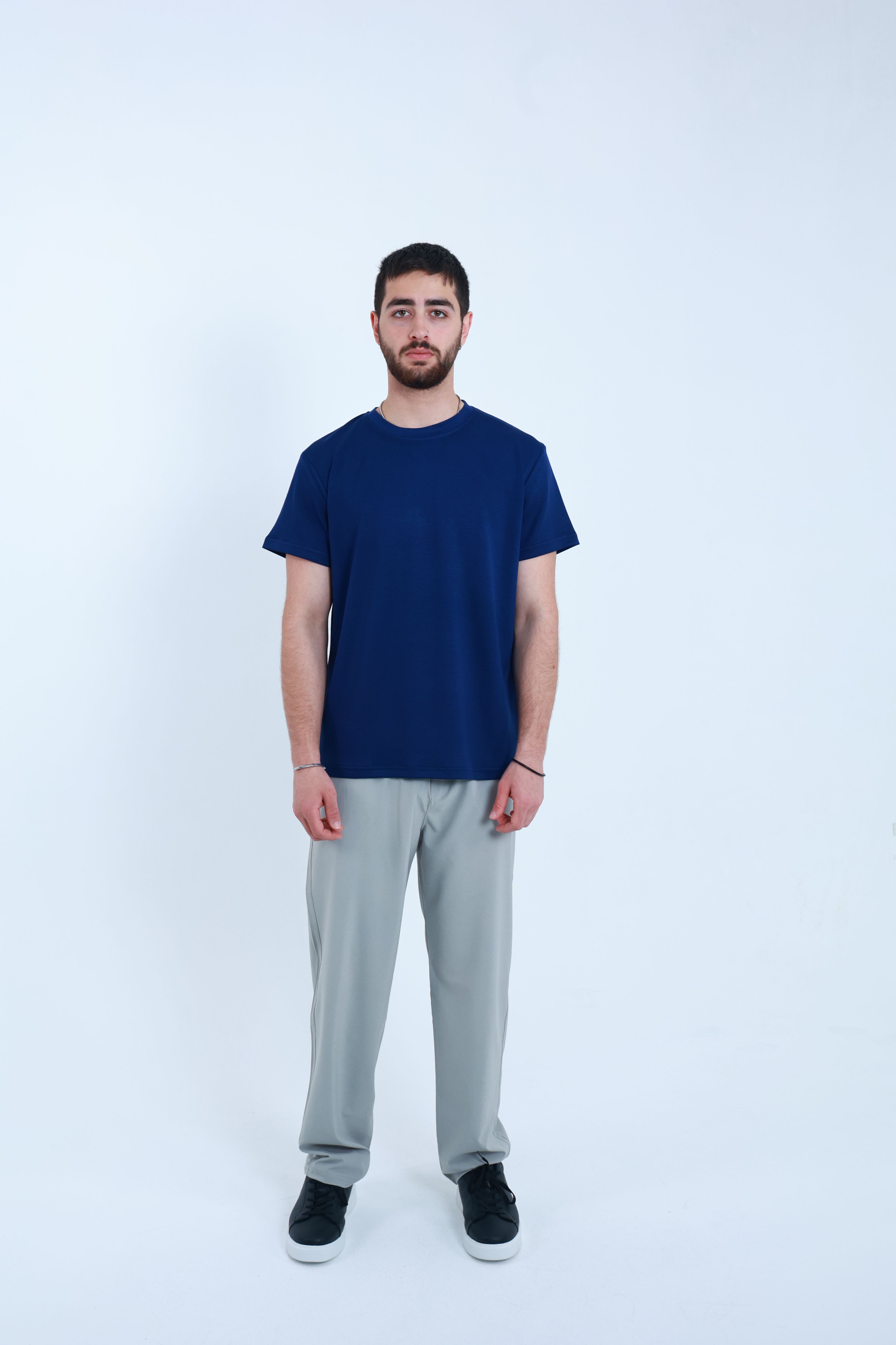 Modal Regular T-Shirt Mavi