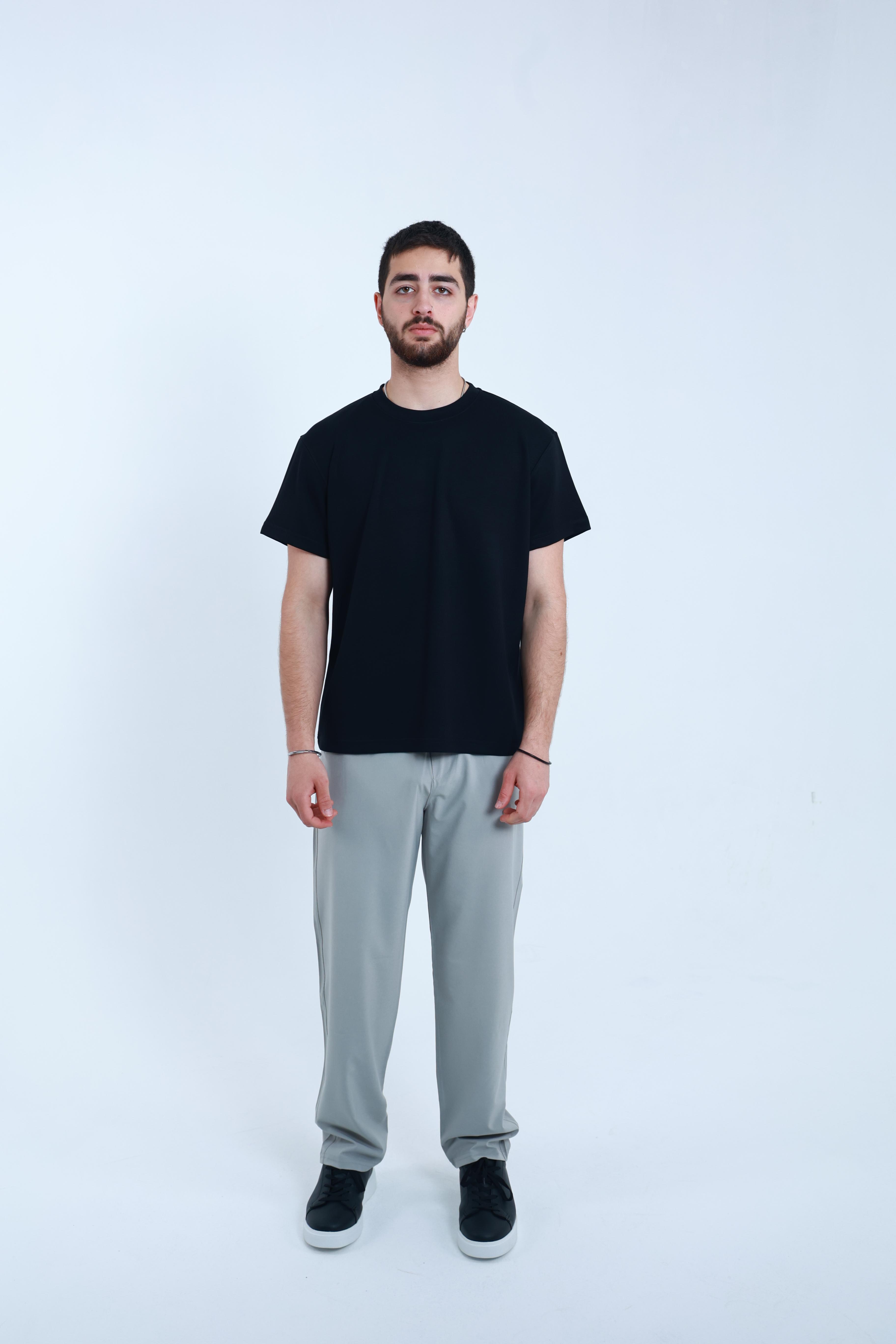 Modal Regular T-Shirt Siyah