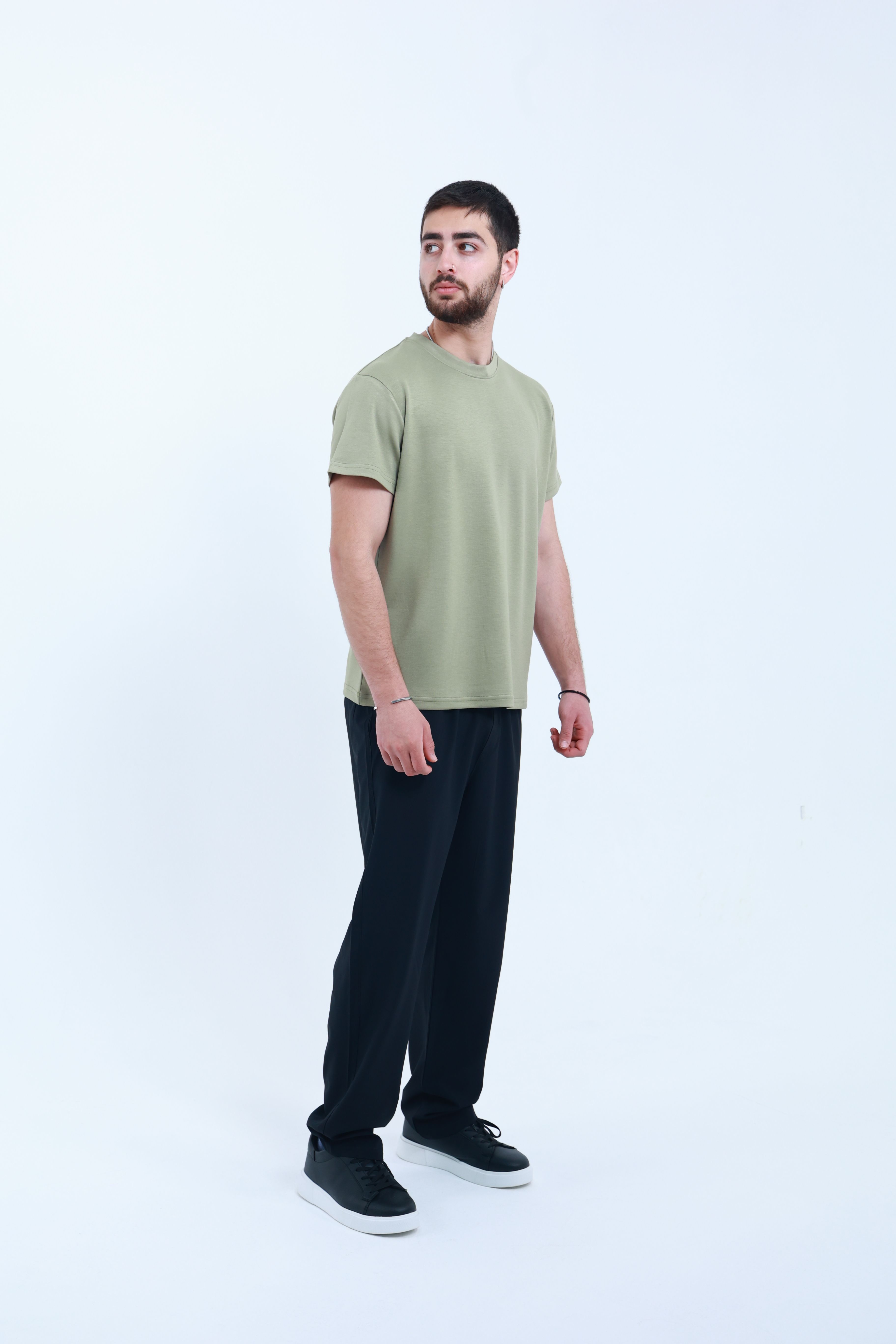 Modal Regular T-Shirt Yeşil