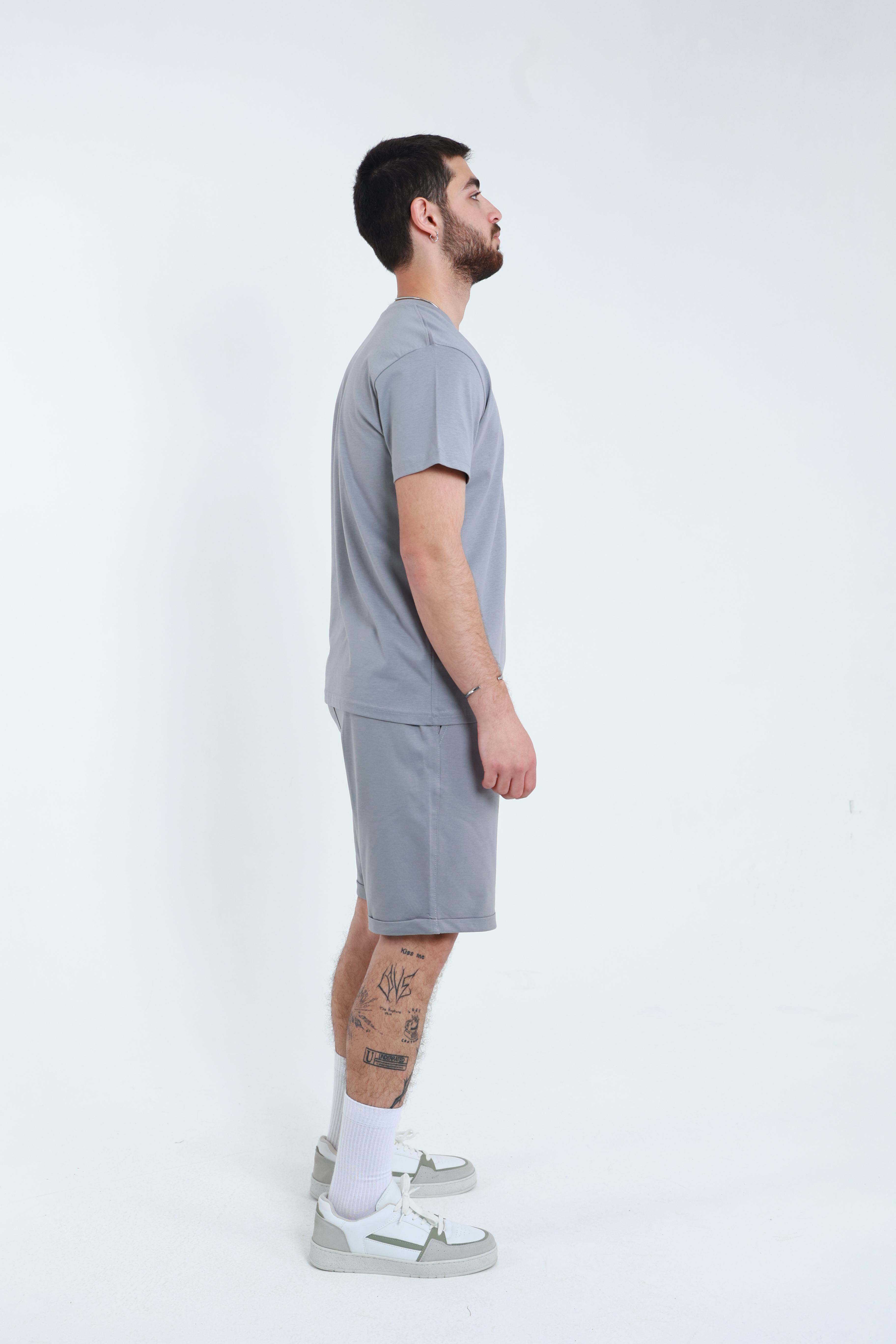 Şort T-Shirt Takım Gri