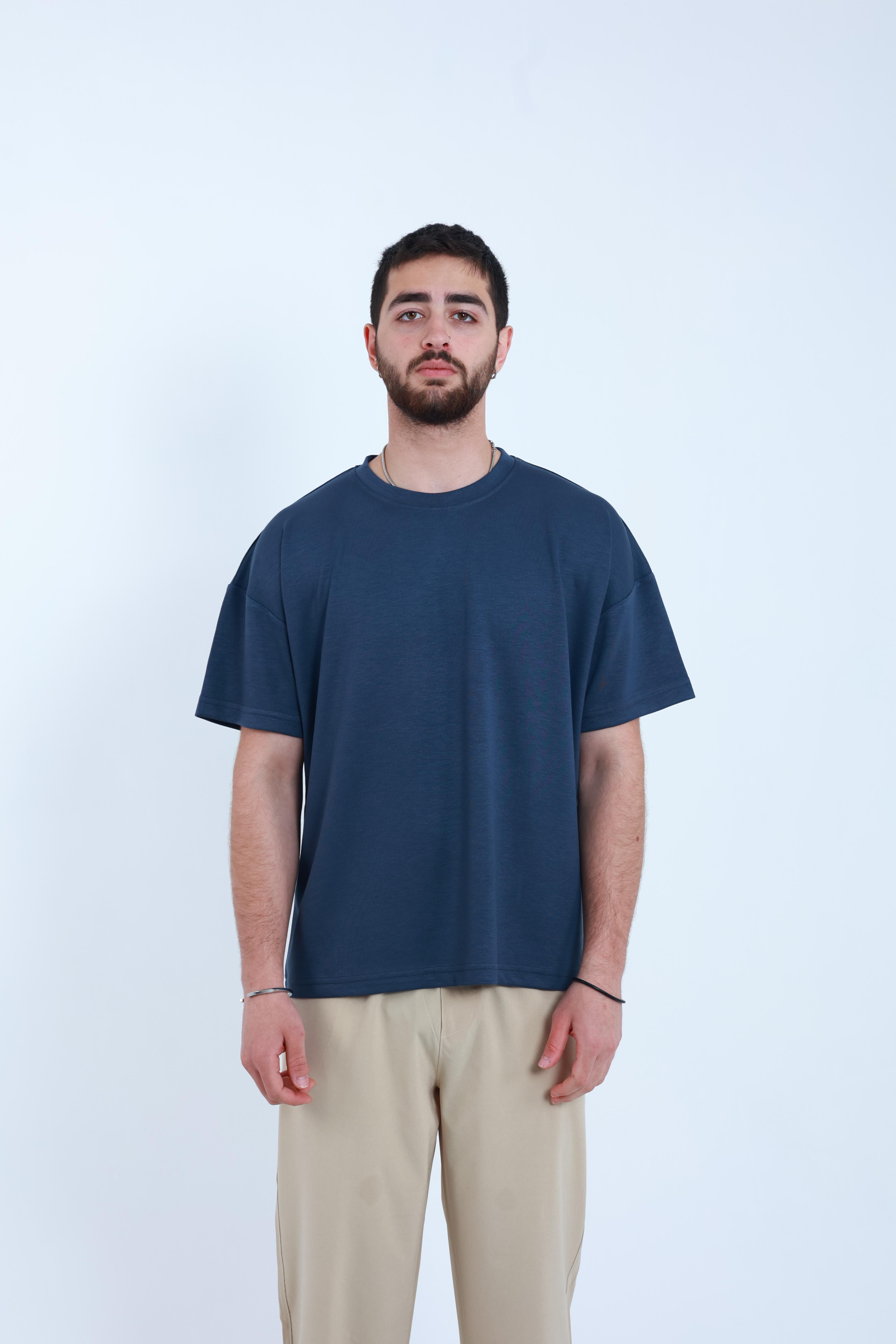 Modal Oversized T-Shirt Füme