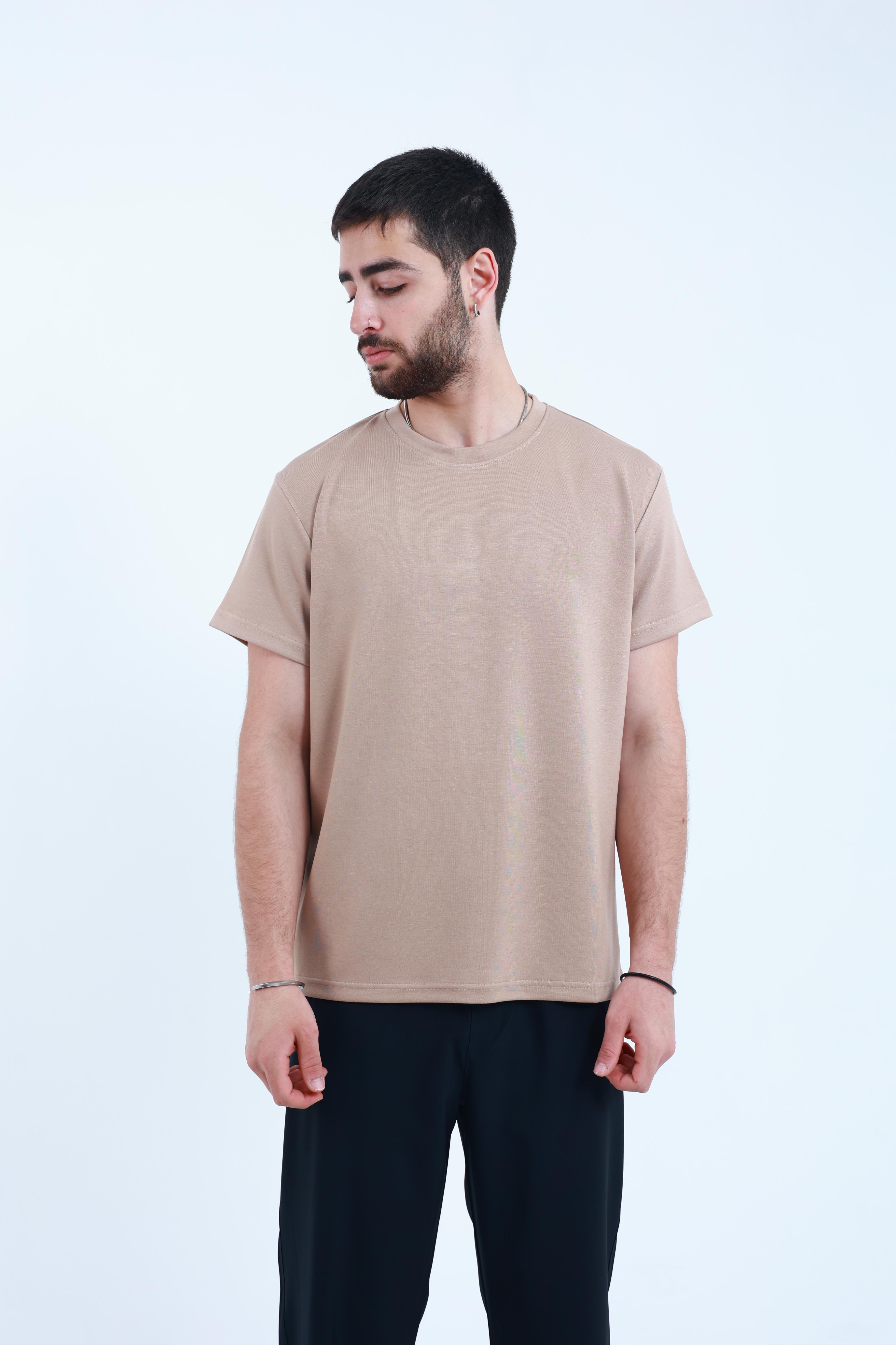 Modal Regular T-Shirt Bej
