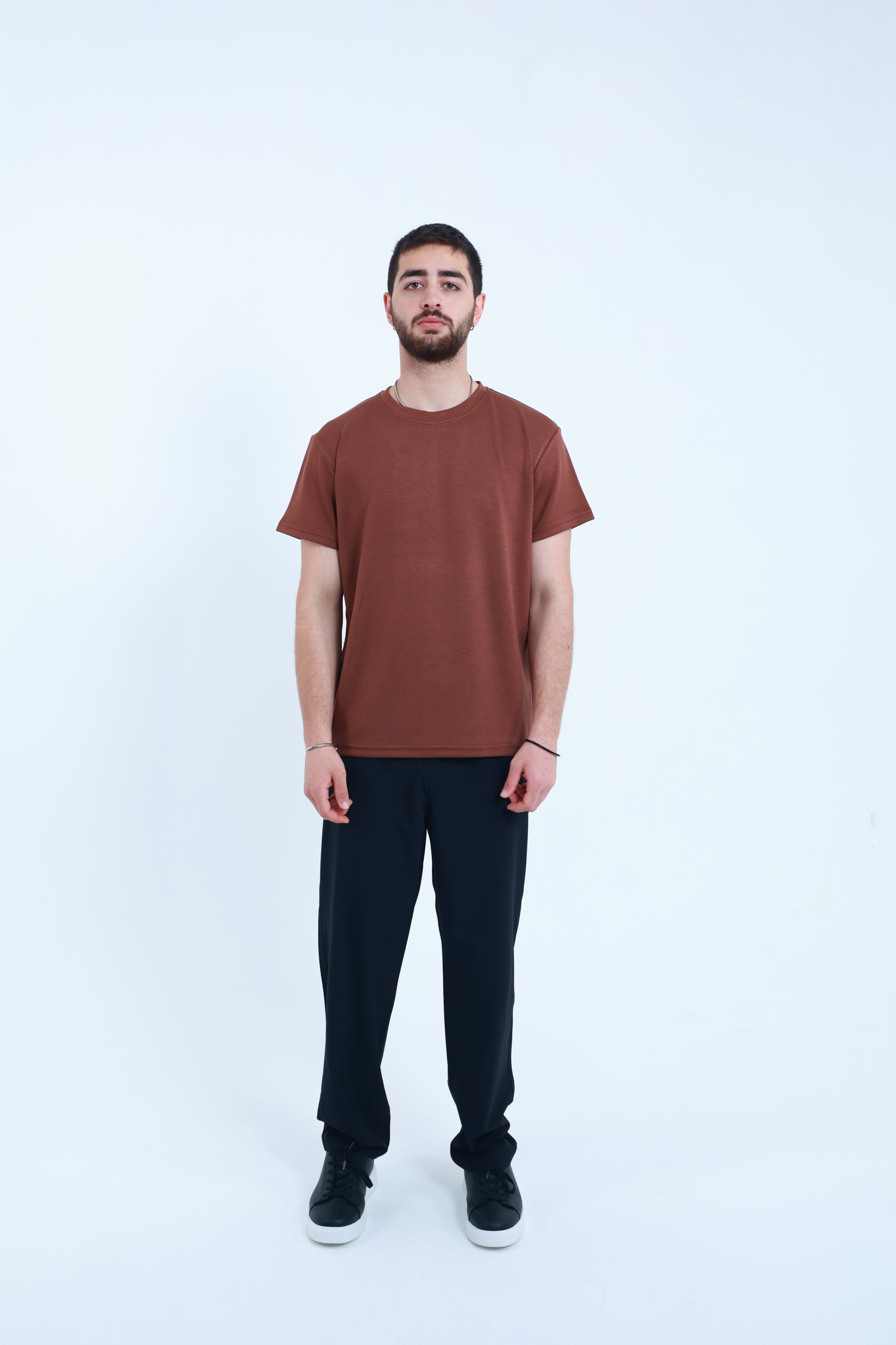 Modal Regular T-Shirt Kahverengi