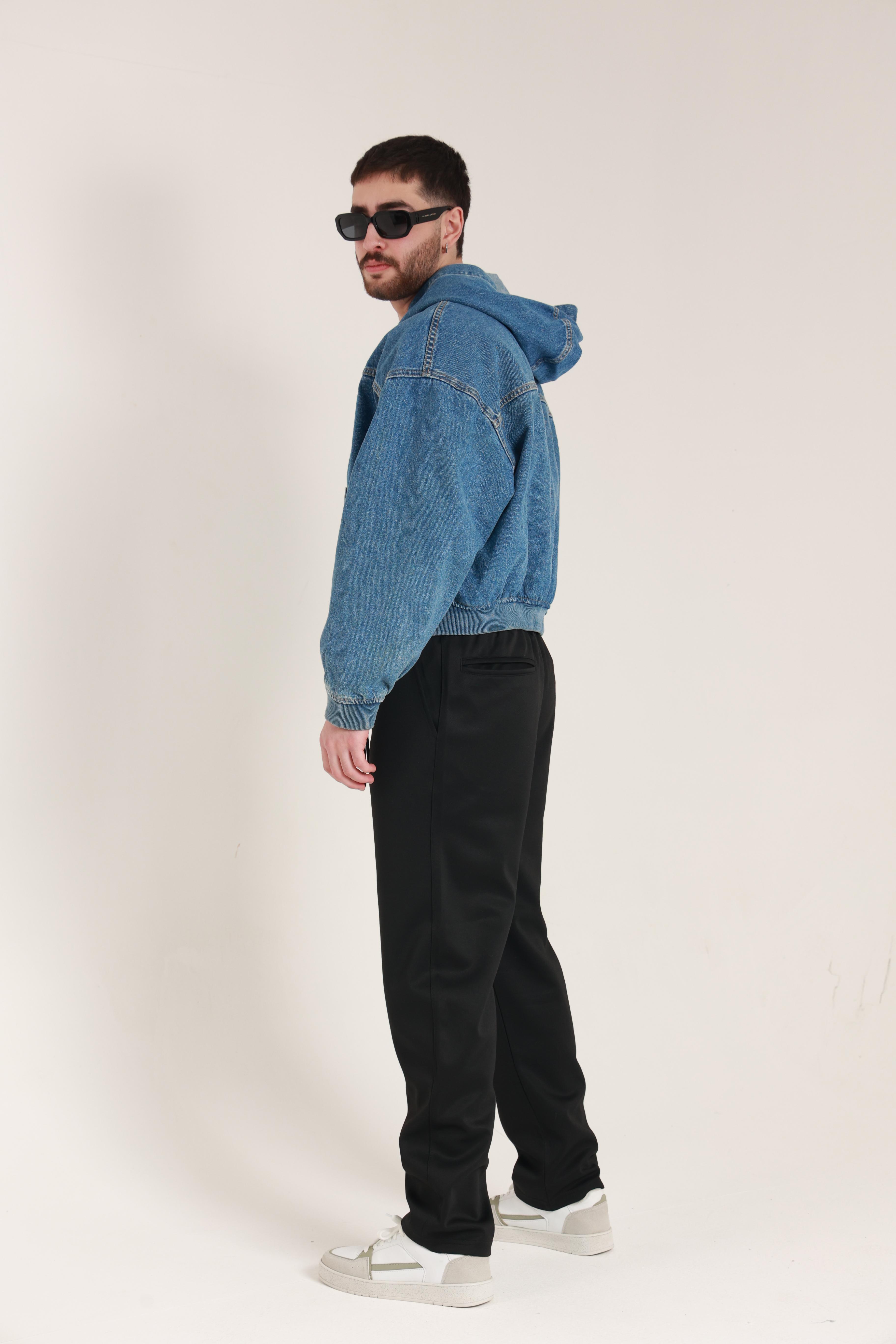 Pike Arka Cepli Baggy Eşofman Siyah