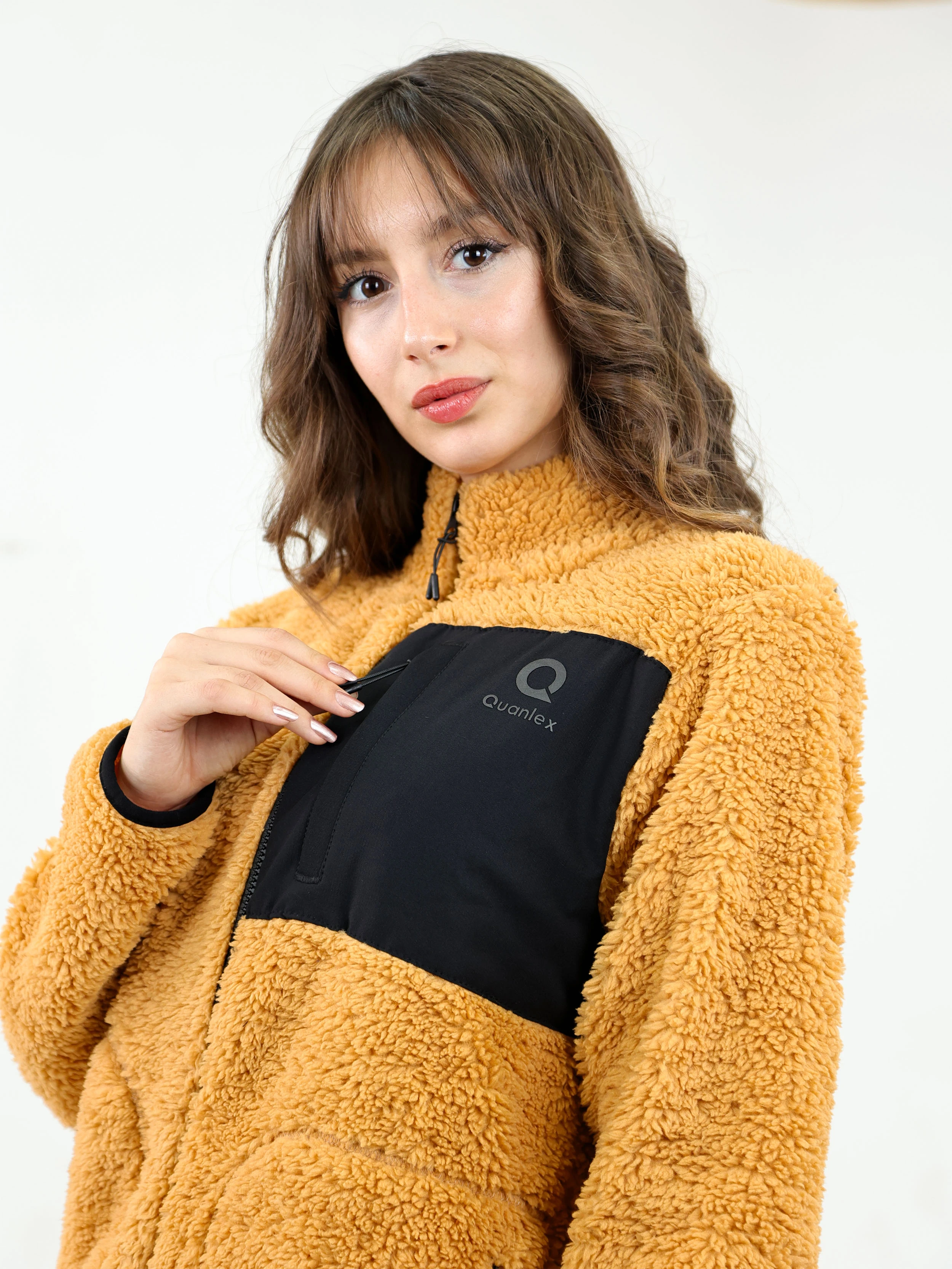 Kiremit Kadın Kuzu Welsoft Polar Ceket