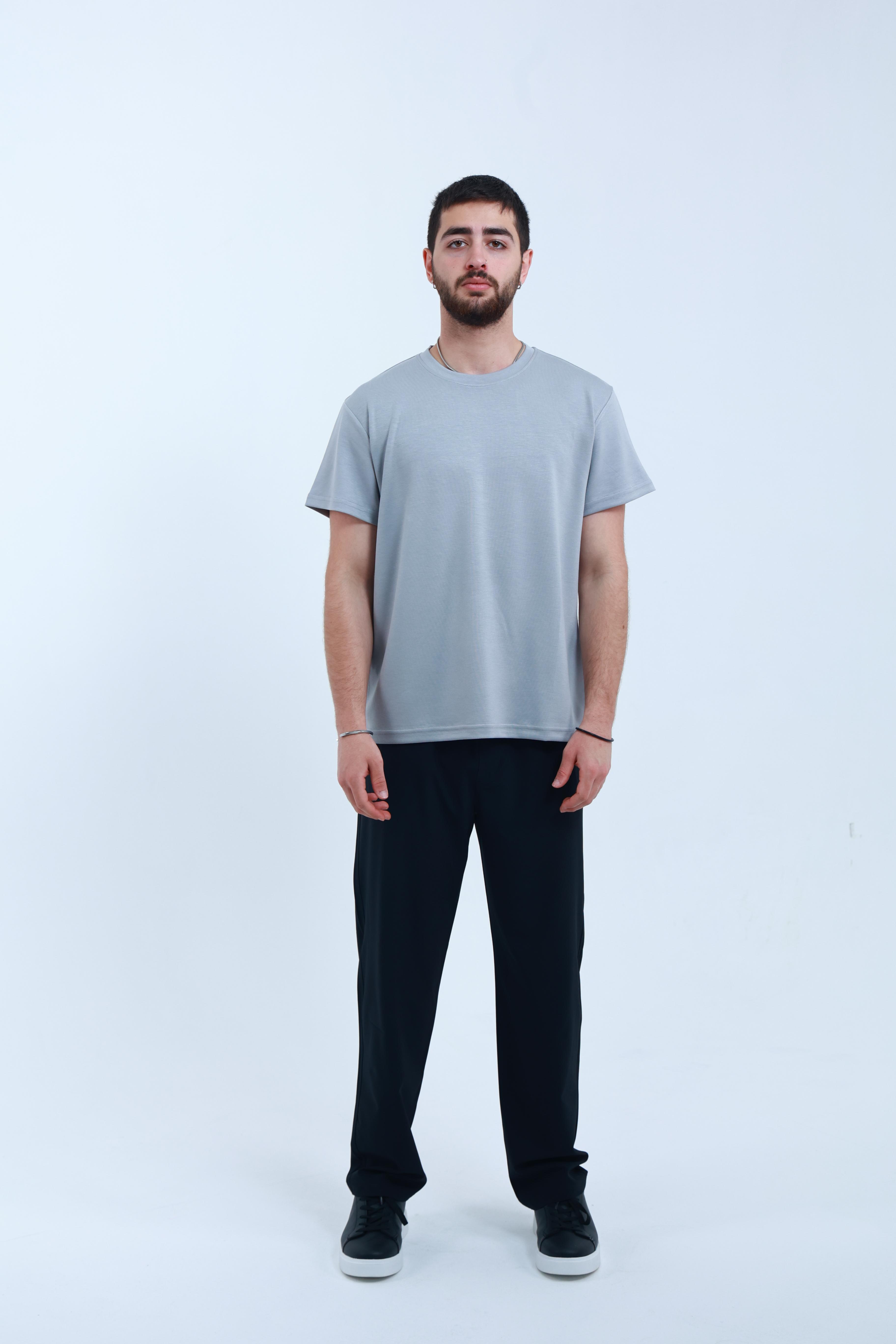 Modal Regular T-Shirt Gri