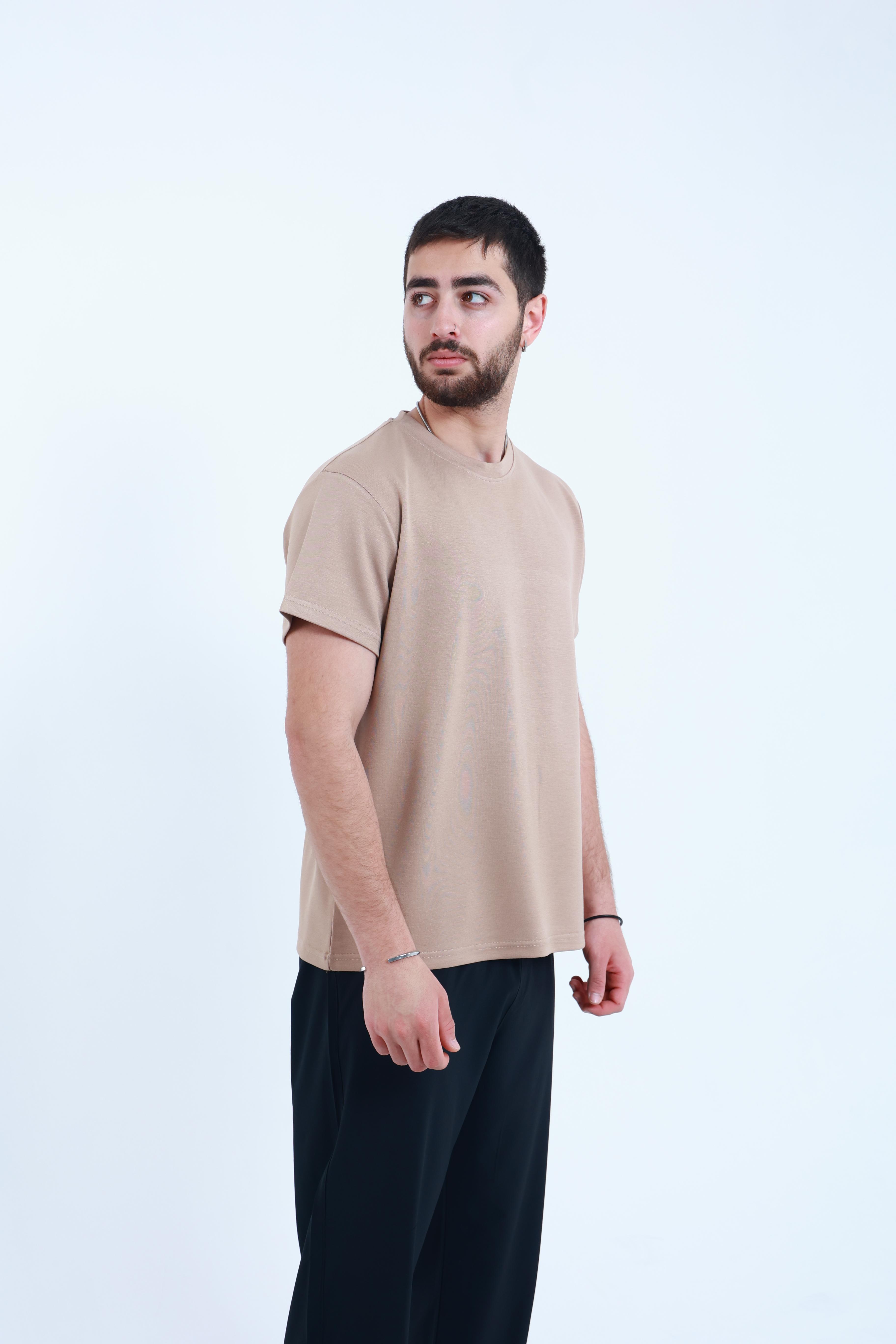 Modal Regular T-Shirt Bej