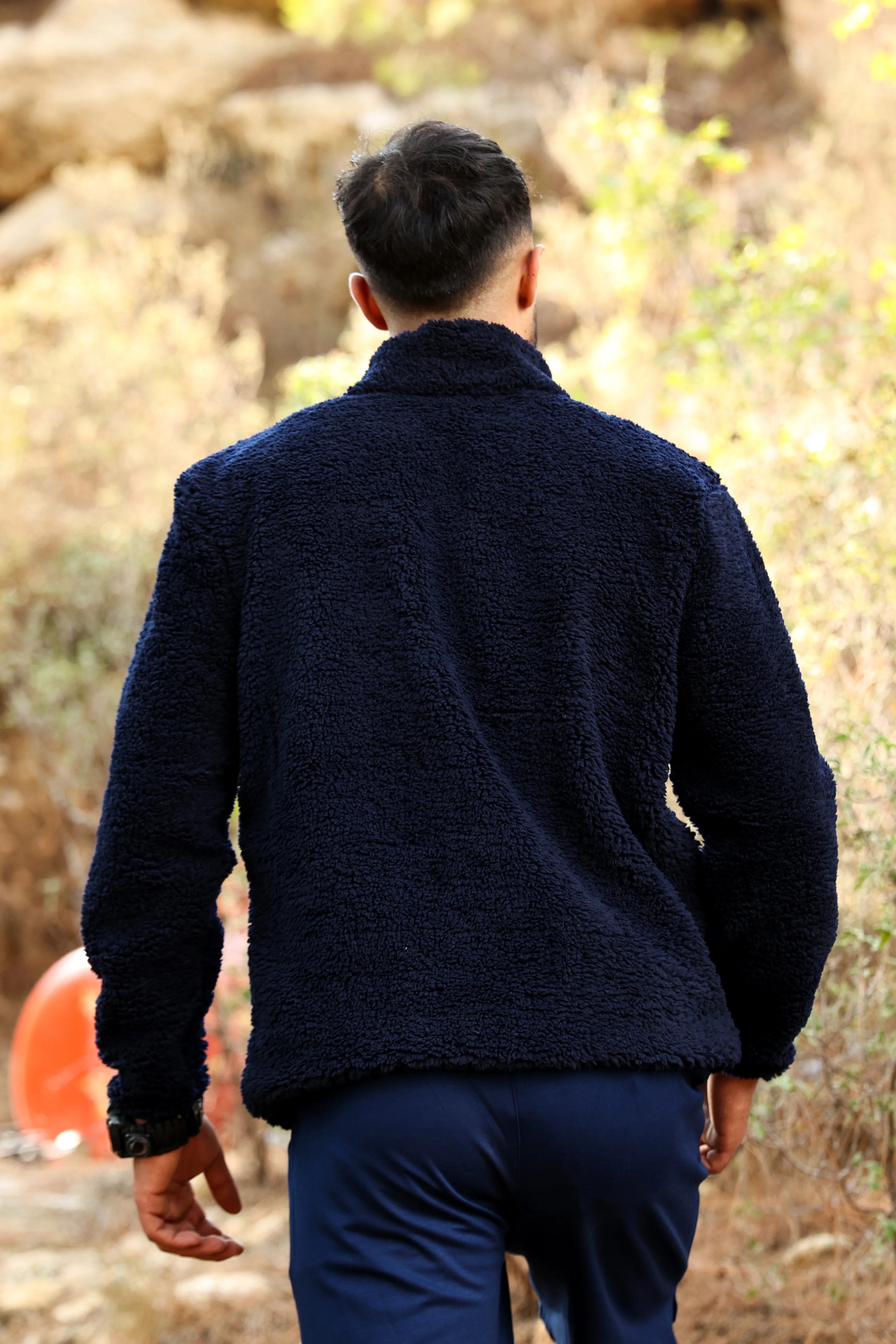 Lacivert Kuzu Welsoft Polar Ceket