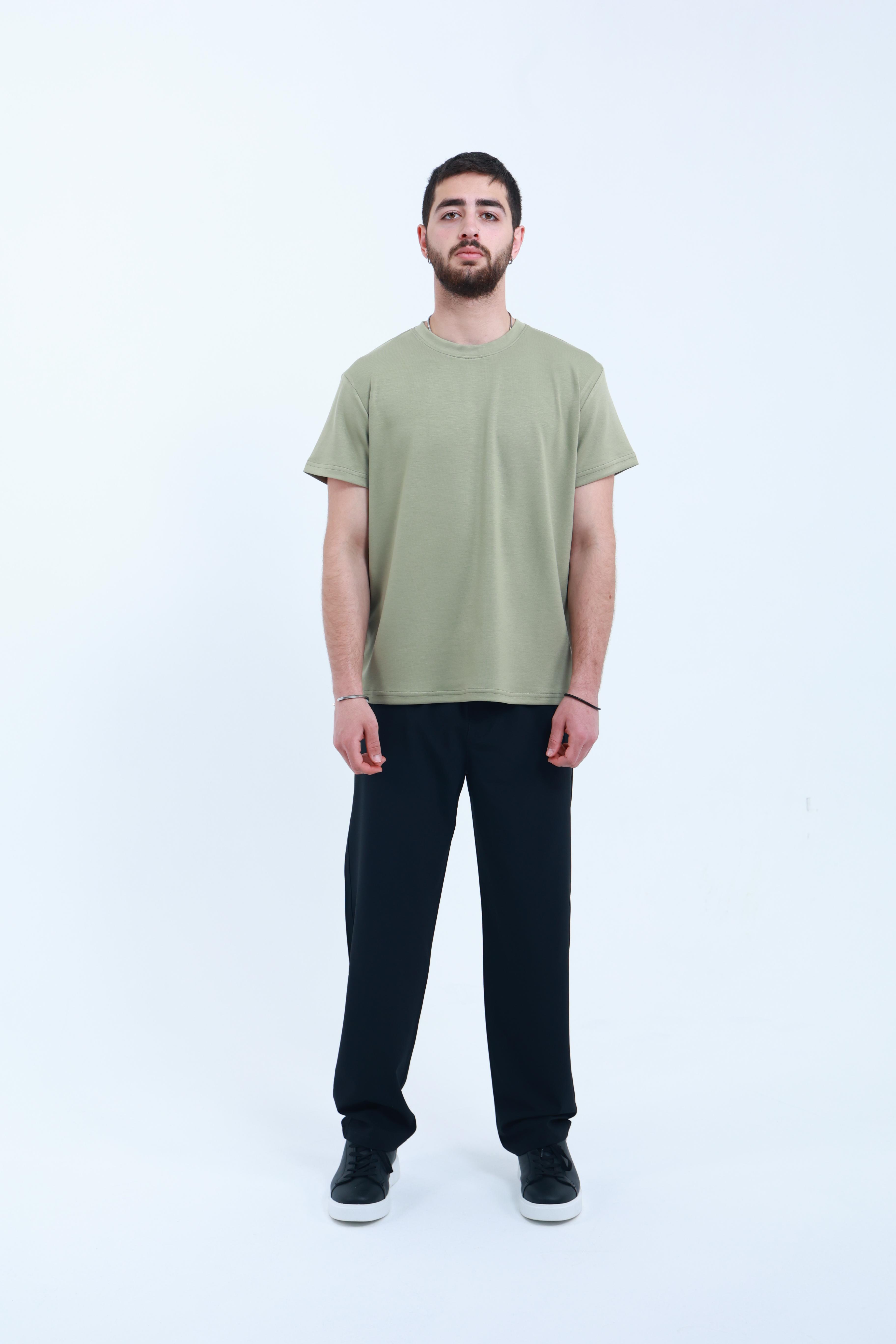 Modal Regular T-Shirt Yeşil