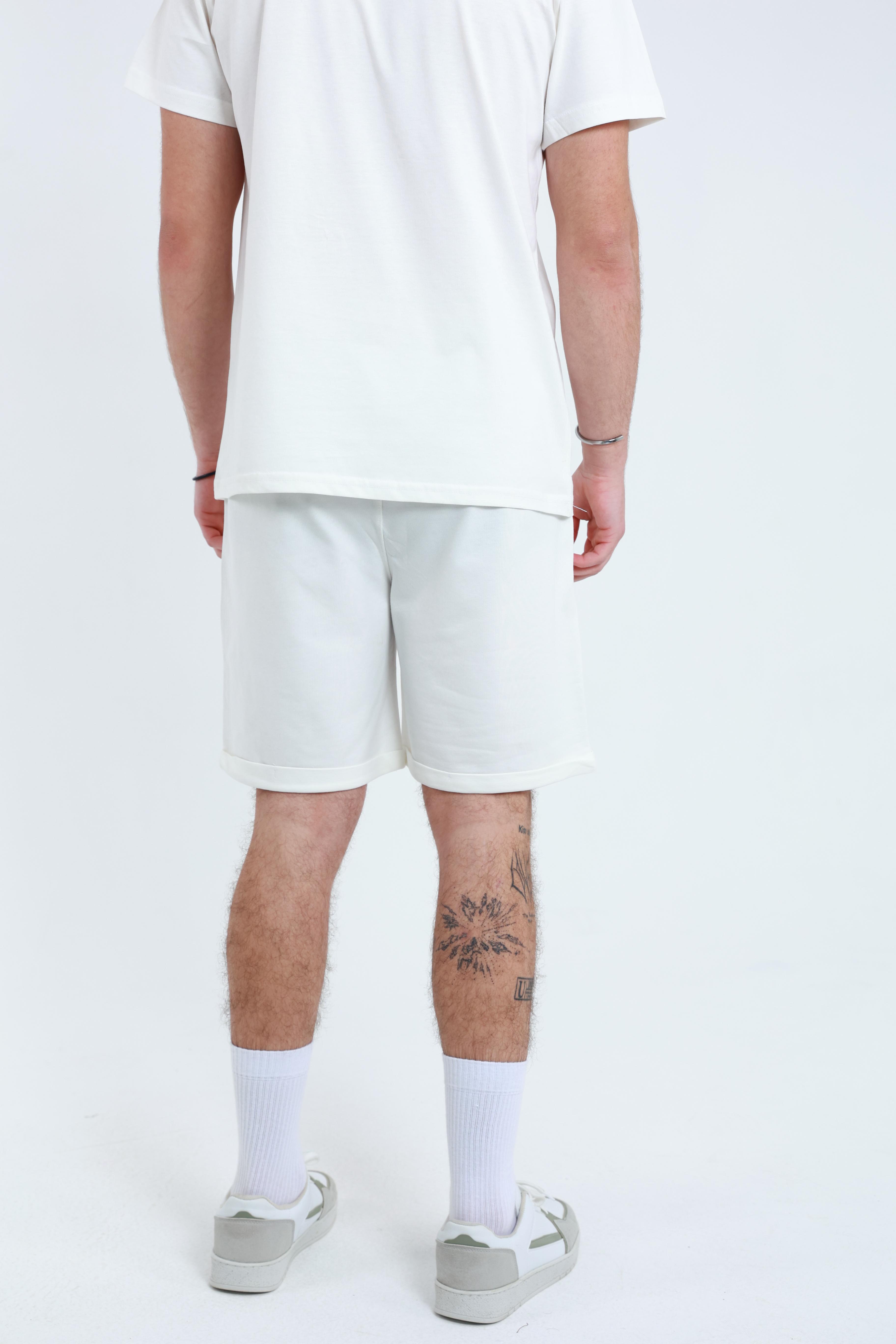 Şort T-Shirt Takım Beyaz