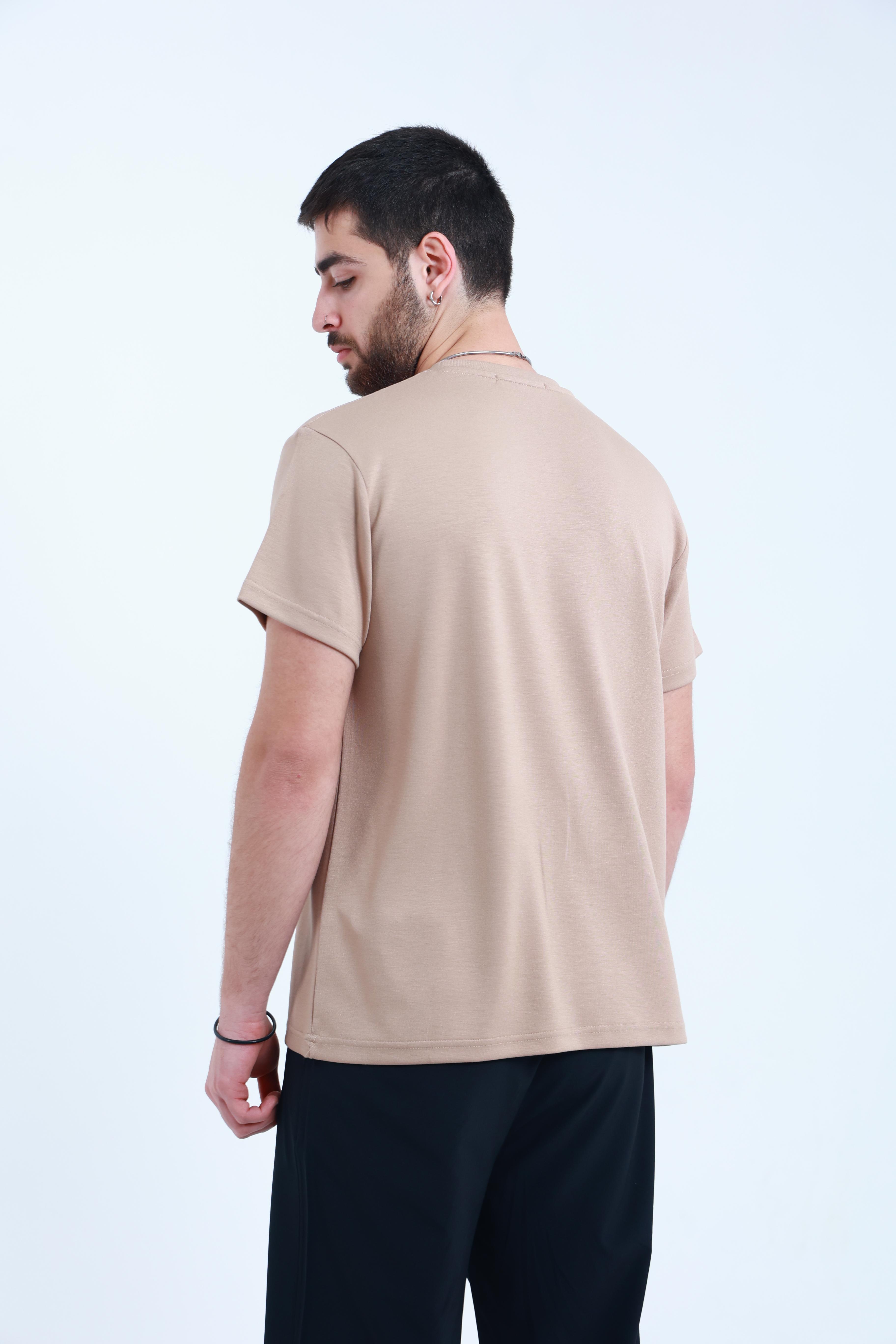 Modal Regular T-Shirt Bej