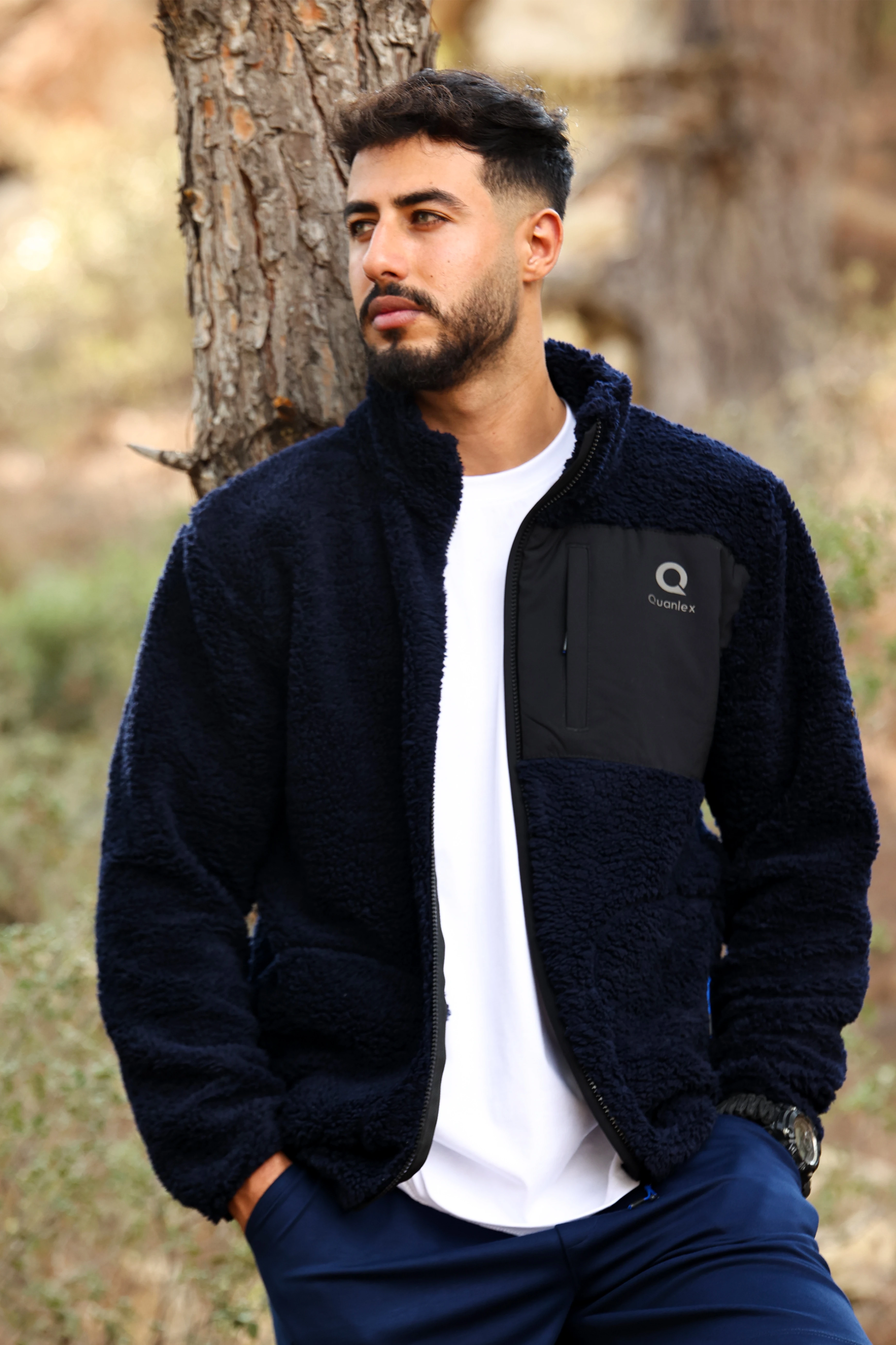 Lacivert Kuzu Welsoft Polar Ceket