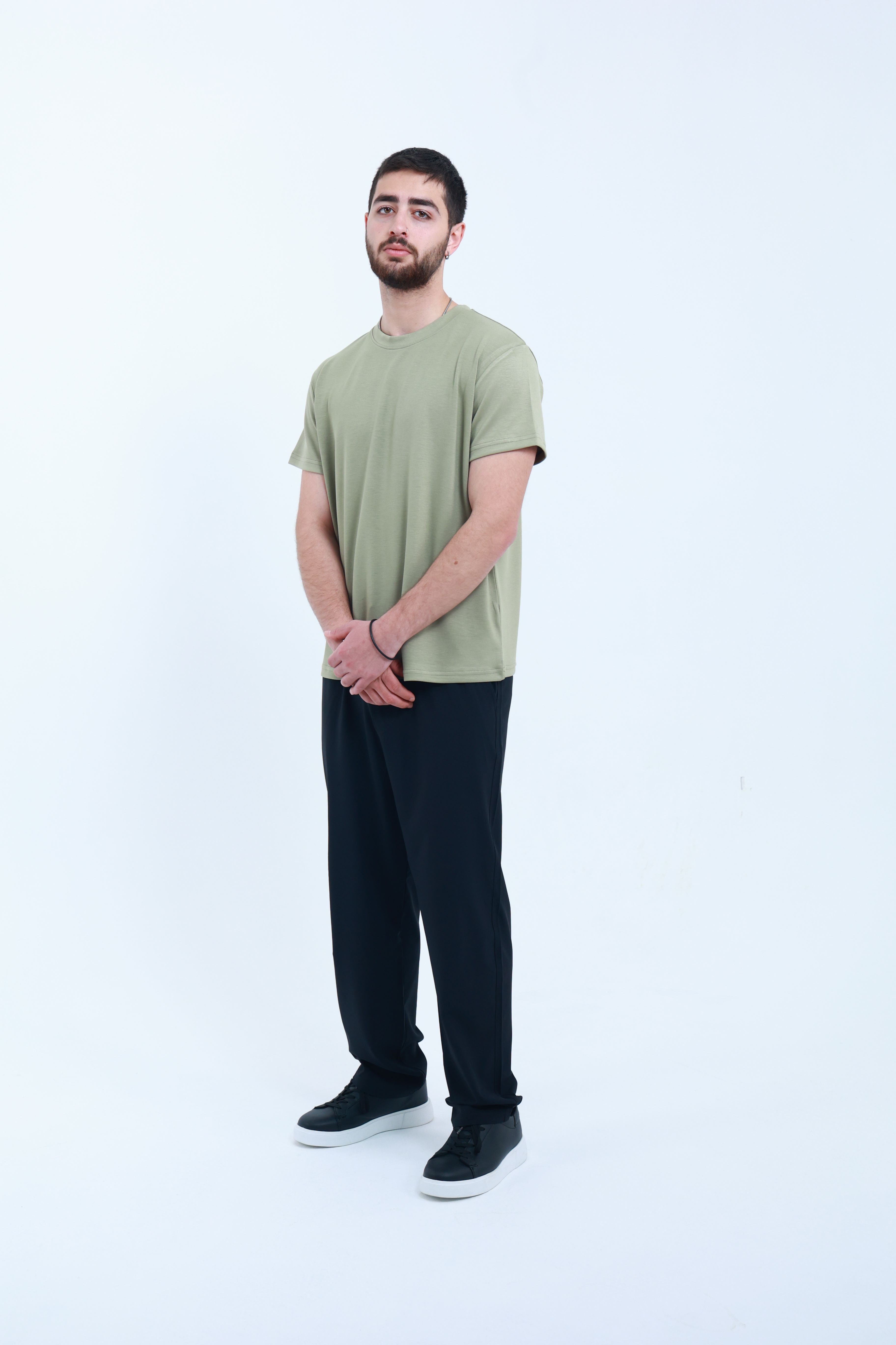 Modal Regular T-Shirt Yeşil