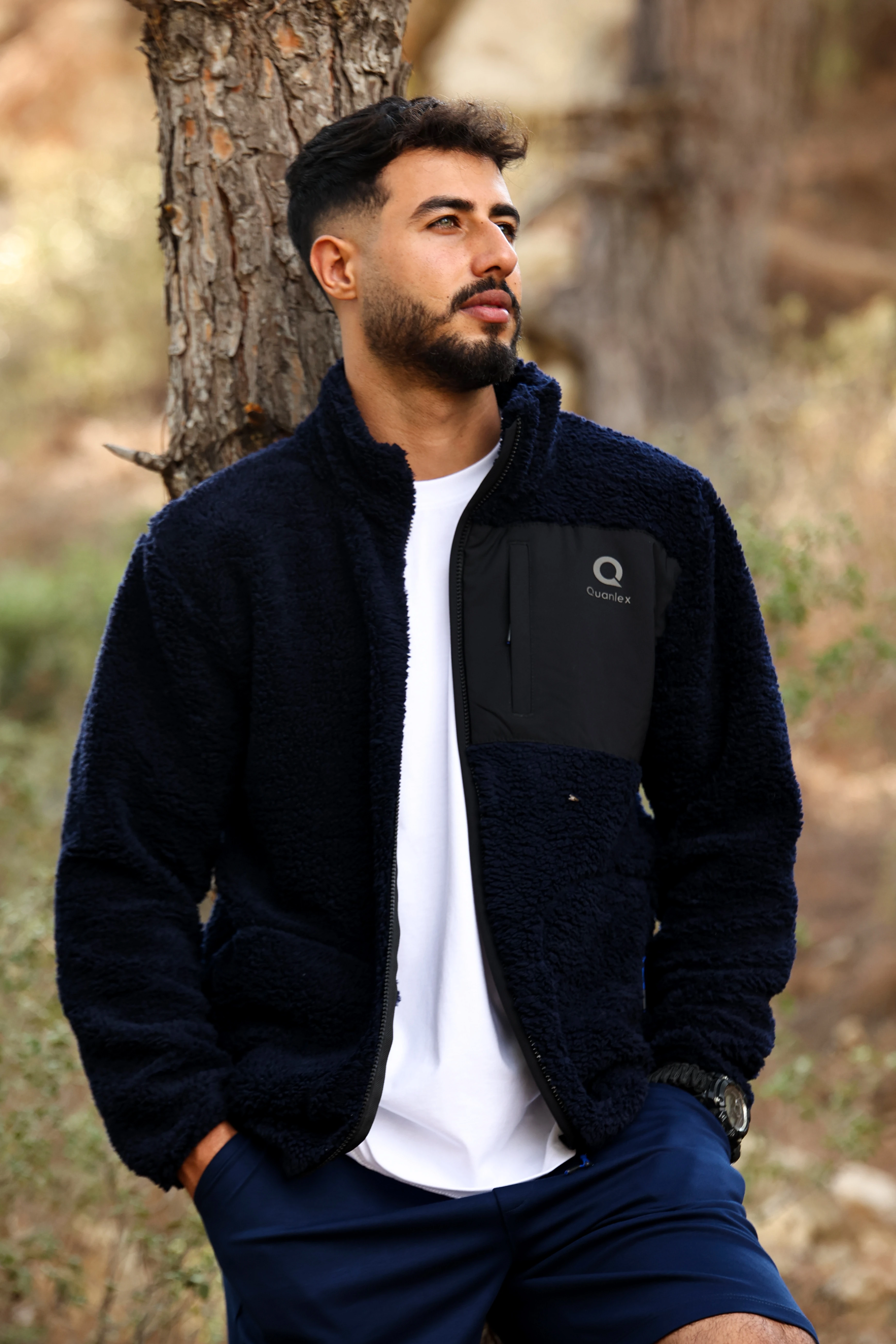 Lacivert Kuzu Welsoft Polar Ceket