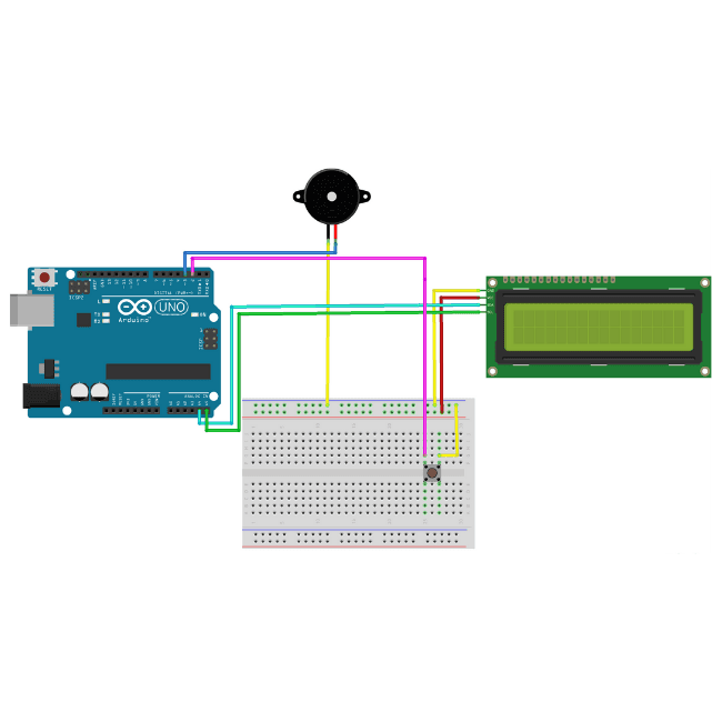 I2c Lcd ile Dino Oyunu Devresi