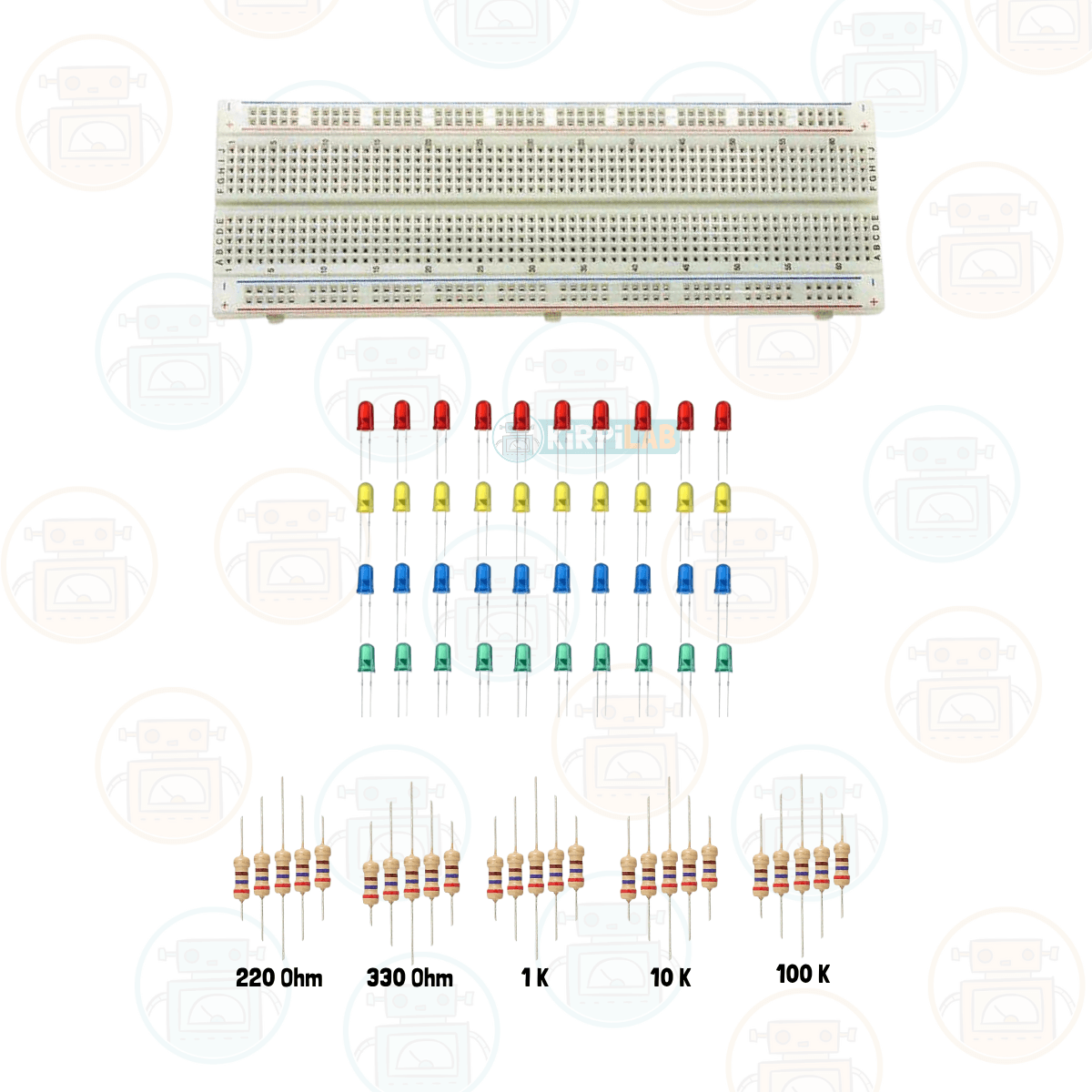 Kirpilab Arduino Başlangıç Seti 26 Parça 148 Bileşenli Maker Seti + Saklama Kutulu