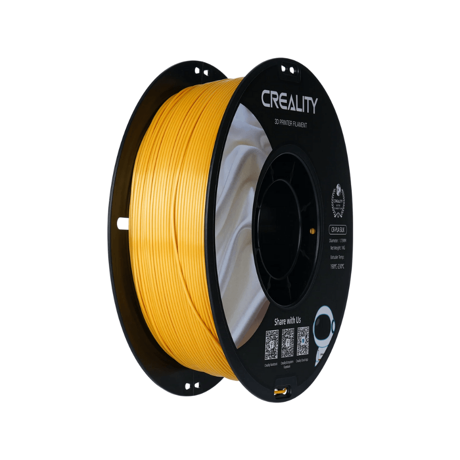 Creality Silk PLA Filament (1.75mm, 1kg) – Parlak ve Pürüzsüz Yüzeyli 3D Yazıcı Filamenti - Silk Gold