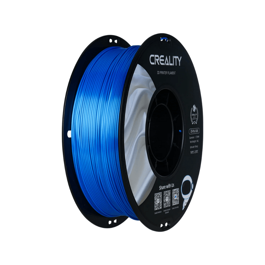 Creality Silk PLA Filament (1.75mm, 1kg) – Parlak ve Pürüzsüz Yüzeyli 3D Yazıcı Filamenti - Silk Blue