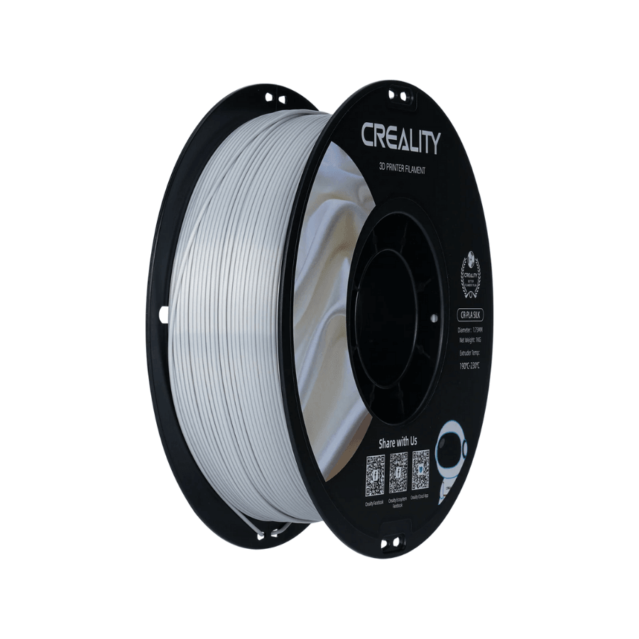 Creality Silk PLA Filament (1.75mm, 1kg) – Parlak ve Pürüzsüz Yüzeyli 3D Yazıcı Filamenti - Silk Silver