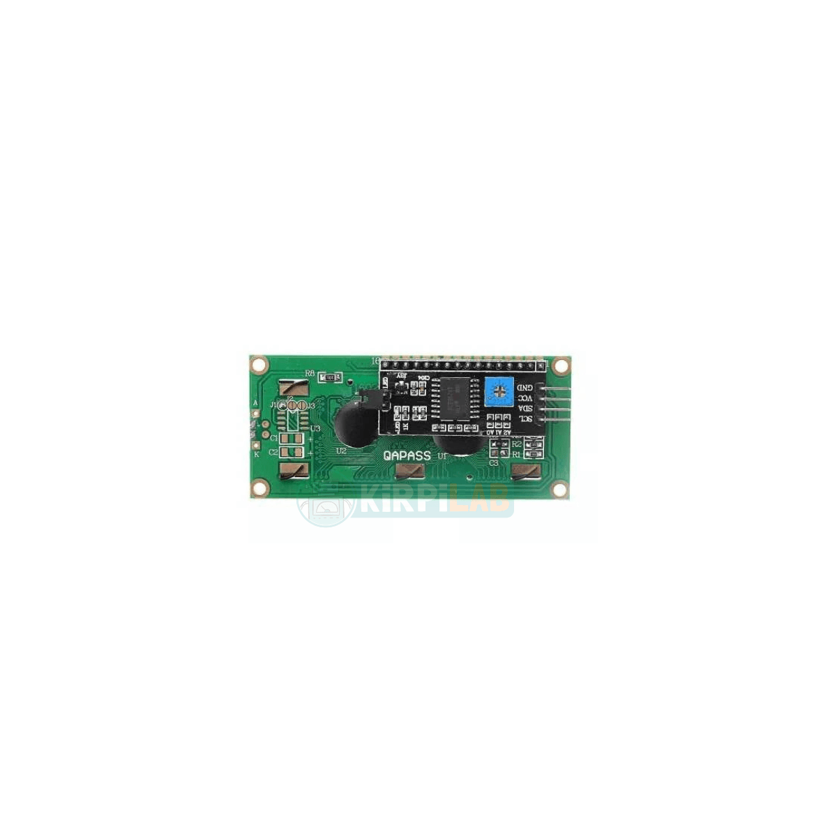 16x2 LCD Ekran – I2C Lehimli Mavi Display