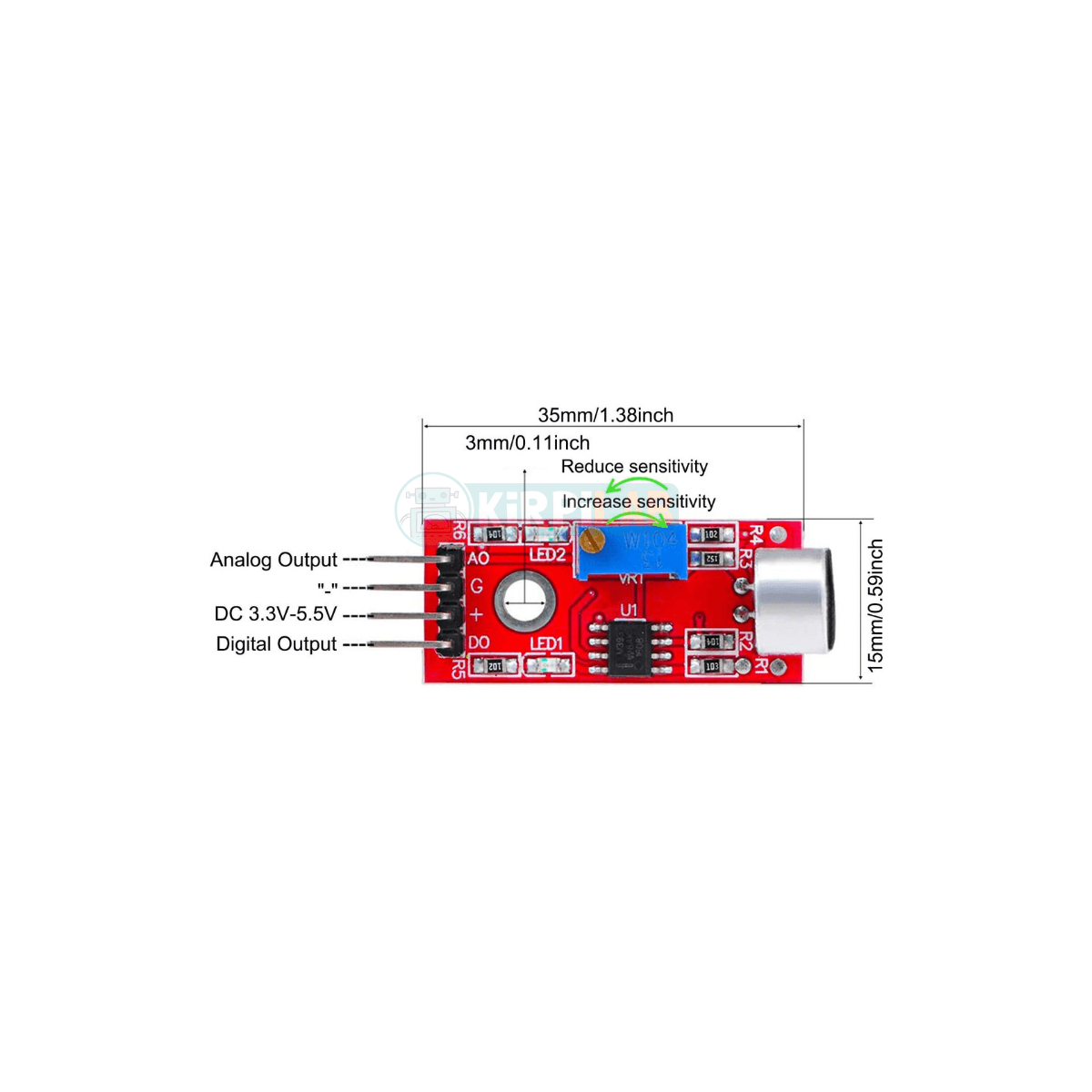 Mikrofon Ses Algılama Modülü – Arduino