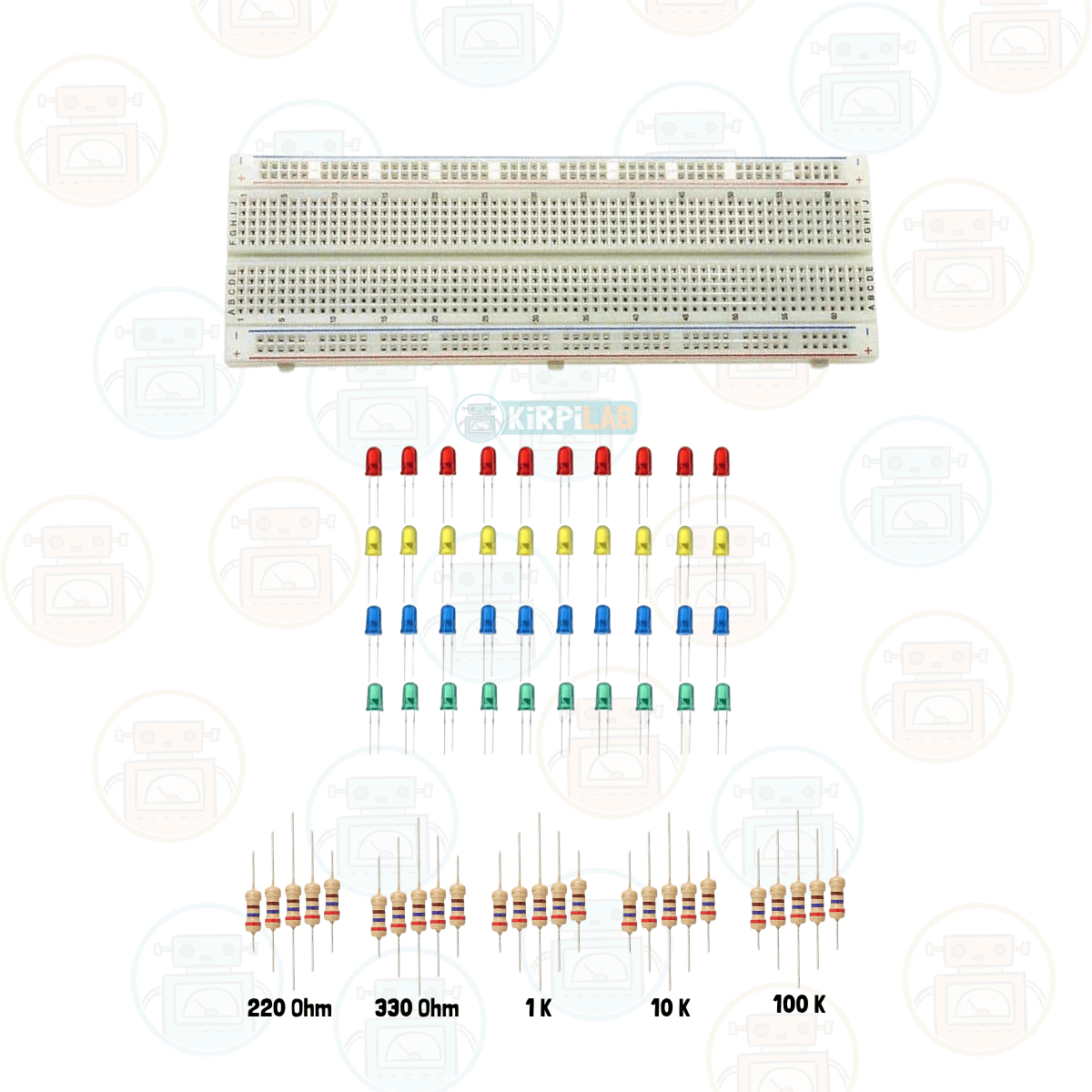 Kirpilab Arduino Başlangıç Seti 38 Parça 185 Bileşenli Gelişmiş Maker Seti + Saklama Kutulu