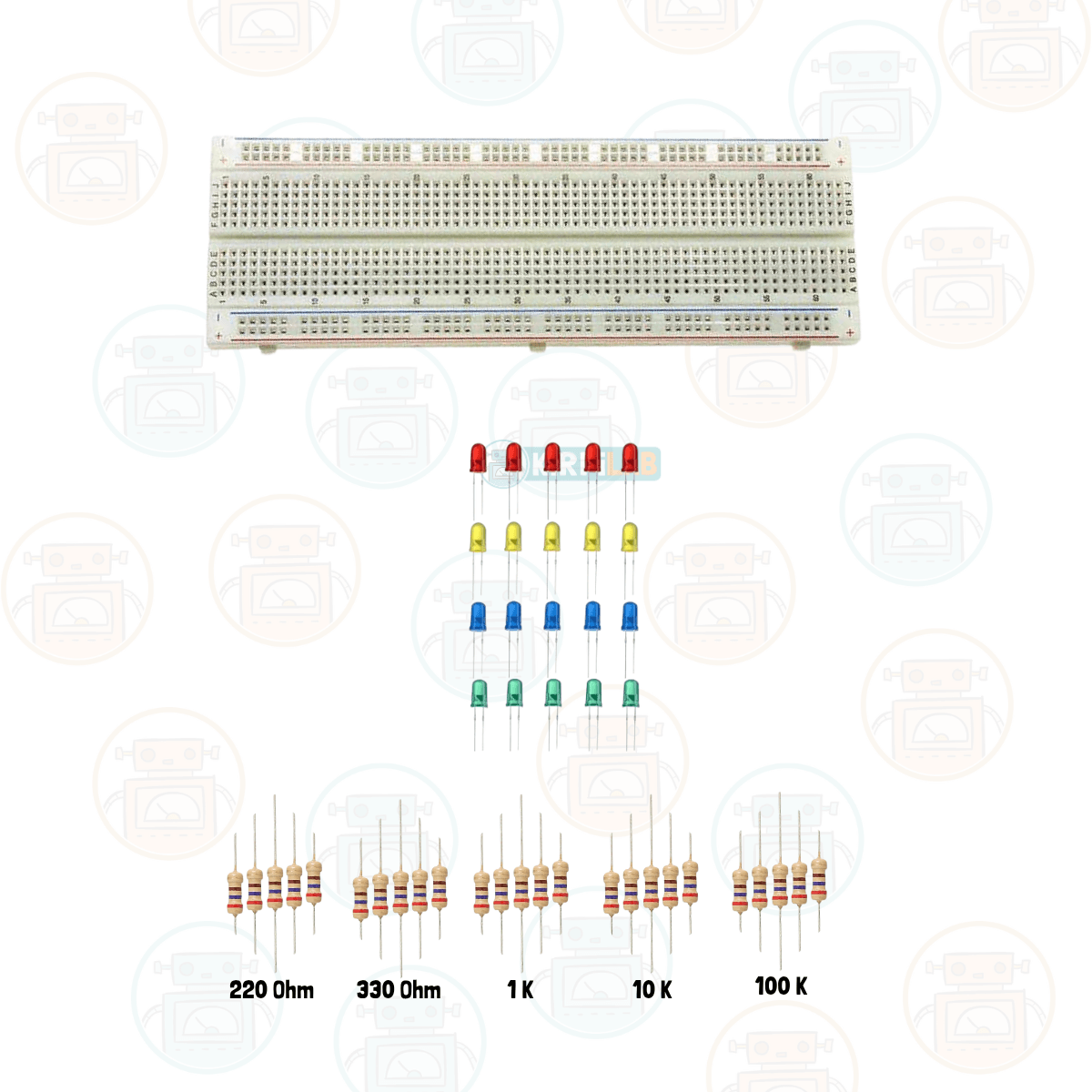 Kirpilab Arduino Başlangıç Seti 25 Parça 147 Bileşenli Maker Seti + Saklama Kutulu