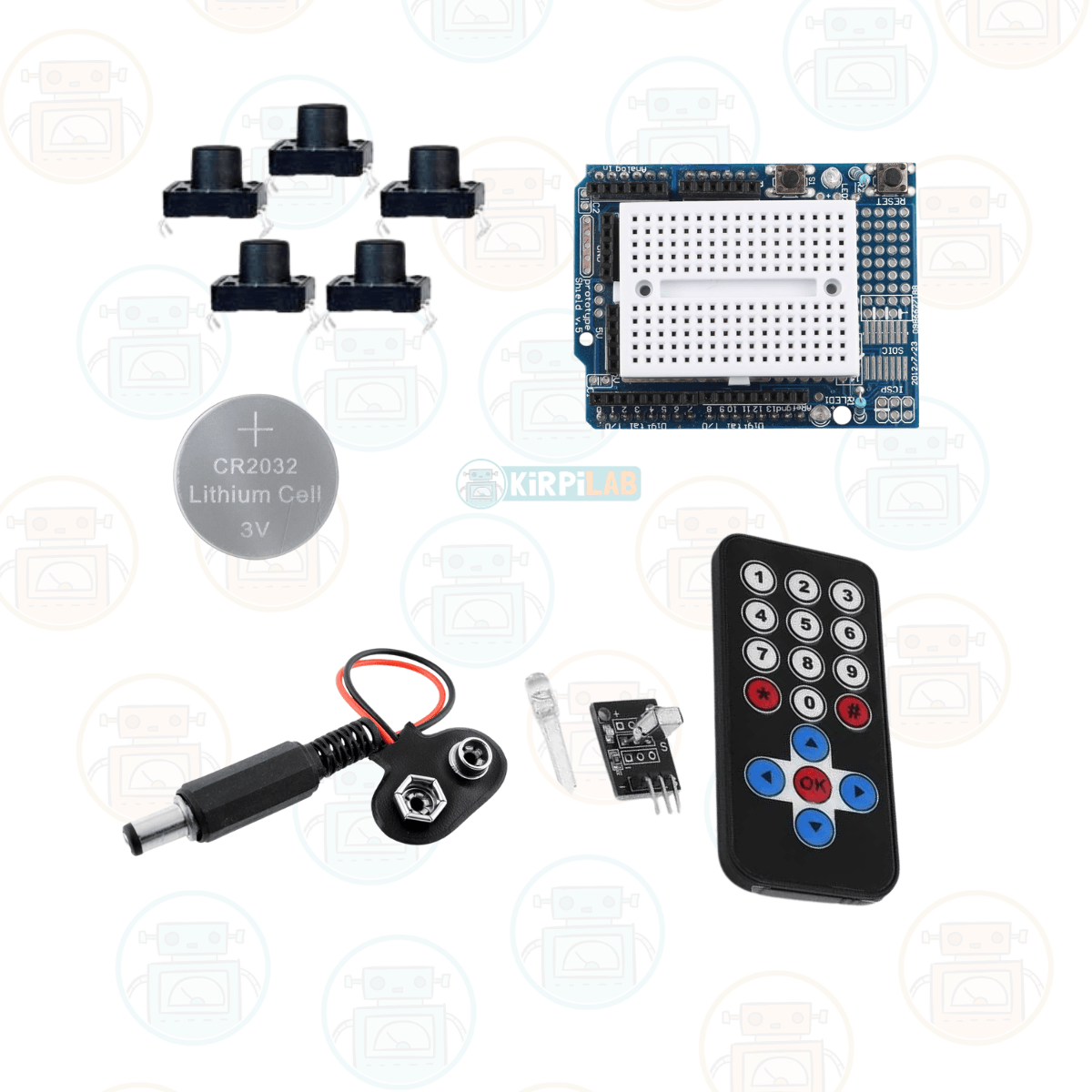 Kirpilab Arduino Başlangıç Seti 38 Parça 185 Bileşenli Gelişmiş Maker Seti + Saklama Kutulu