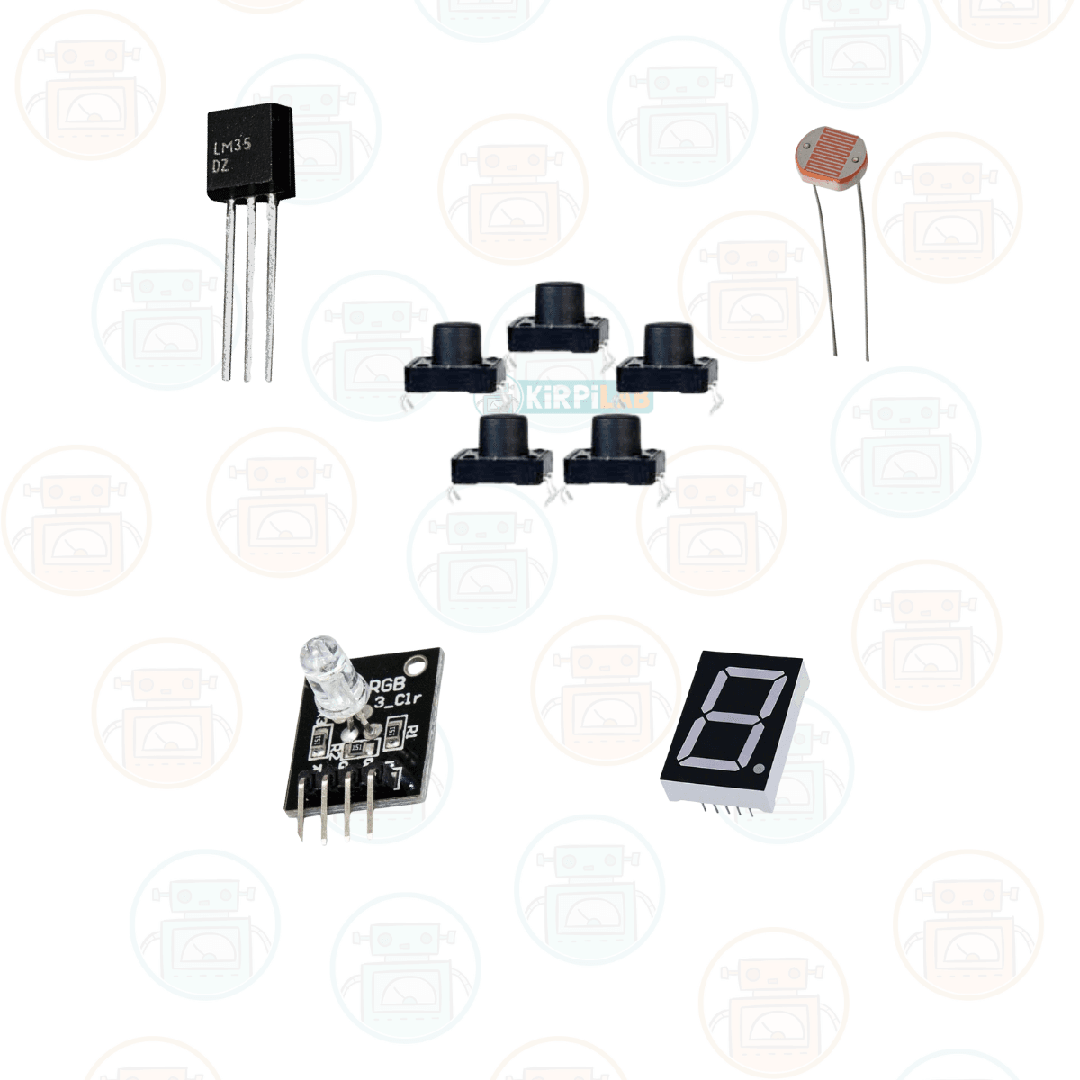 Kirpilab Arduino Başlangıç Seti 26 Parça 148 Bileşenli Maker Seti + Saklama Kutulu