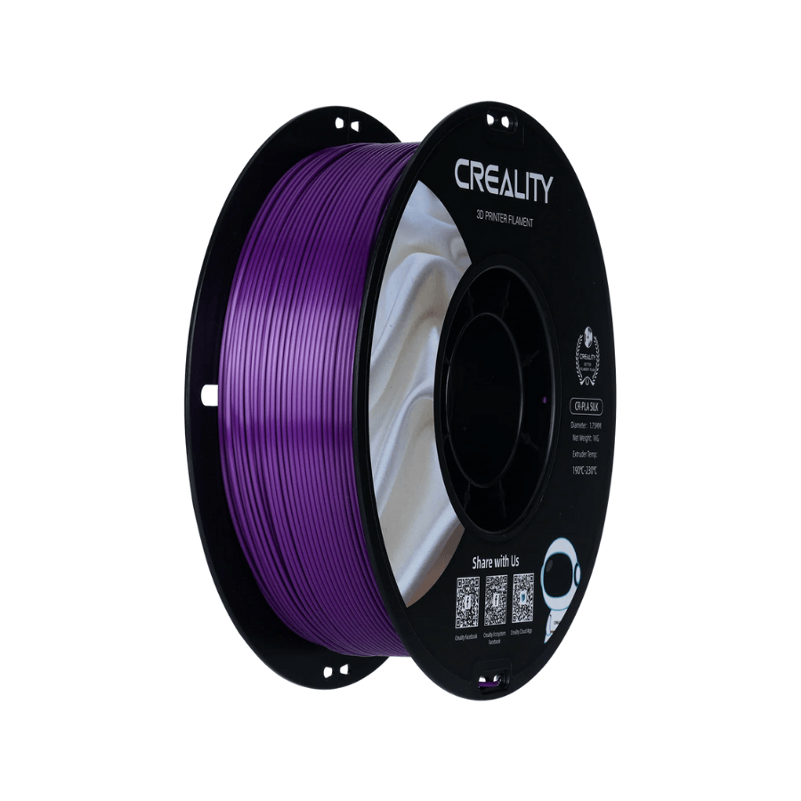 Creality Silk PLA Filament (1.75mm, 1kg) – Parlak ve Pürüzsüz Yüzeyli 3D Yazıcı Filamenti - Silk Purple