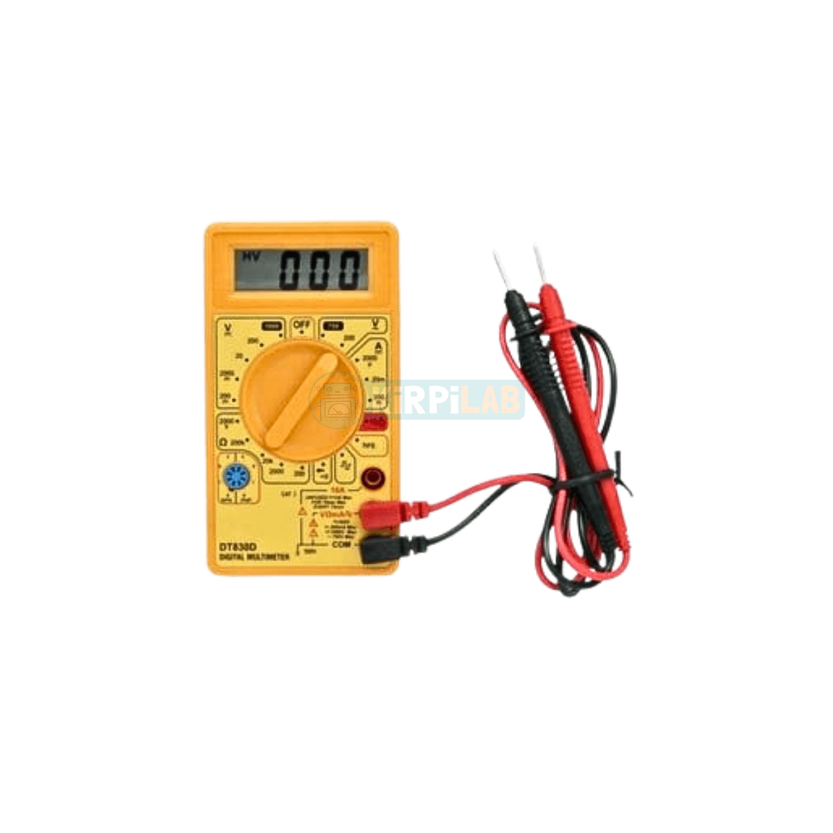 DT-830D Dijital Multimetre – Sarı, Voltaj Akım Direnç Ölçer