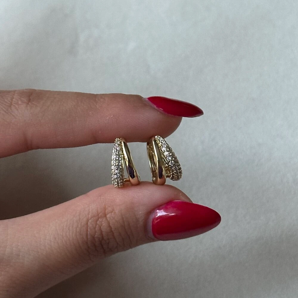 Kristal Minimal Küpe