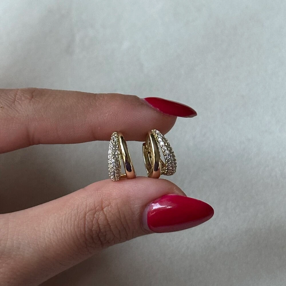 Kristal Minimal Küpe