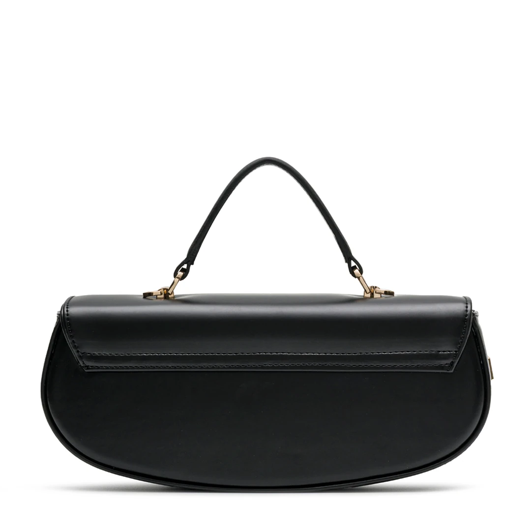 Chicky - Olive No12 | Siyah Deri Omuz Çantası