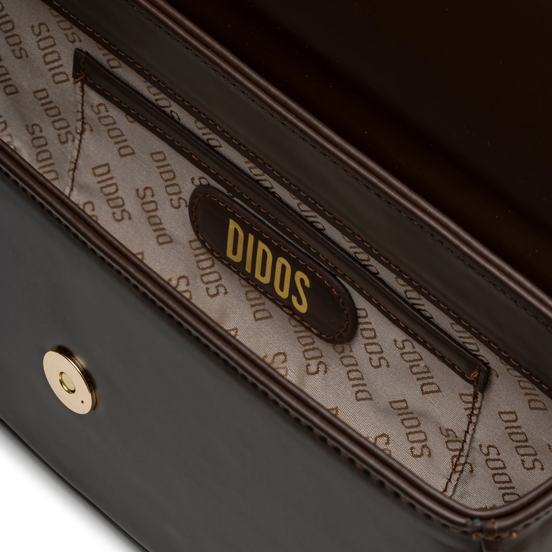 Chicky - Chocolate No12 | Kahverengi Deri Omuz Çantası