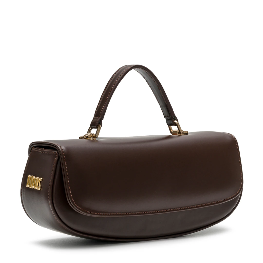 Chicky - Chocolate No12 | Kahverengi Deri Omuz Çantası