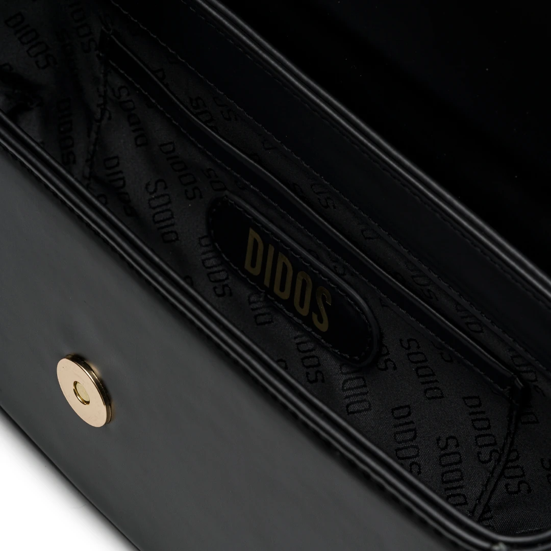 Chicky - Olive No12 | Siyah Deri Omuz Çantası