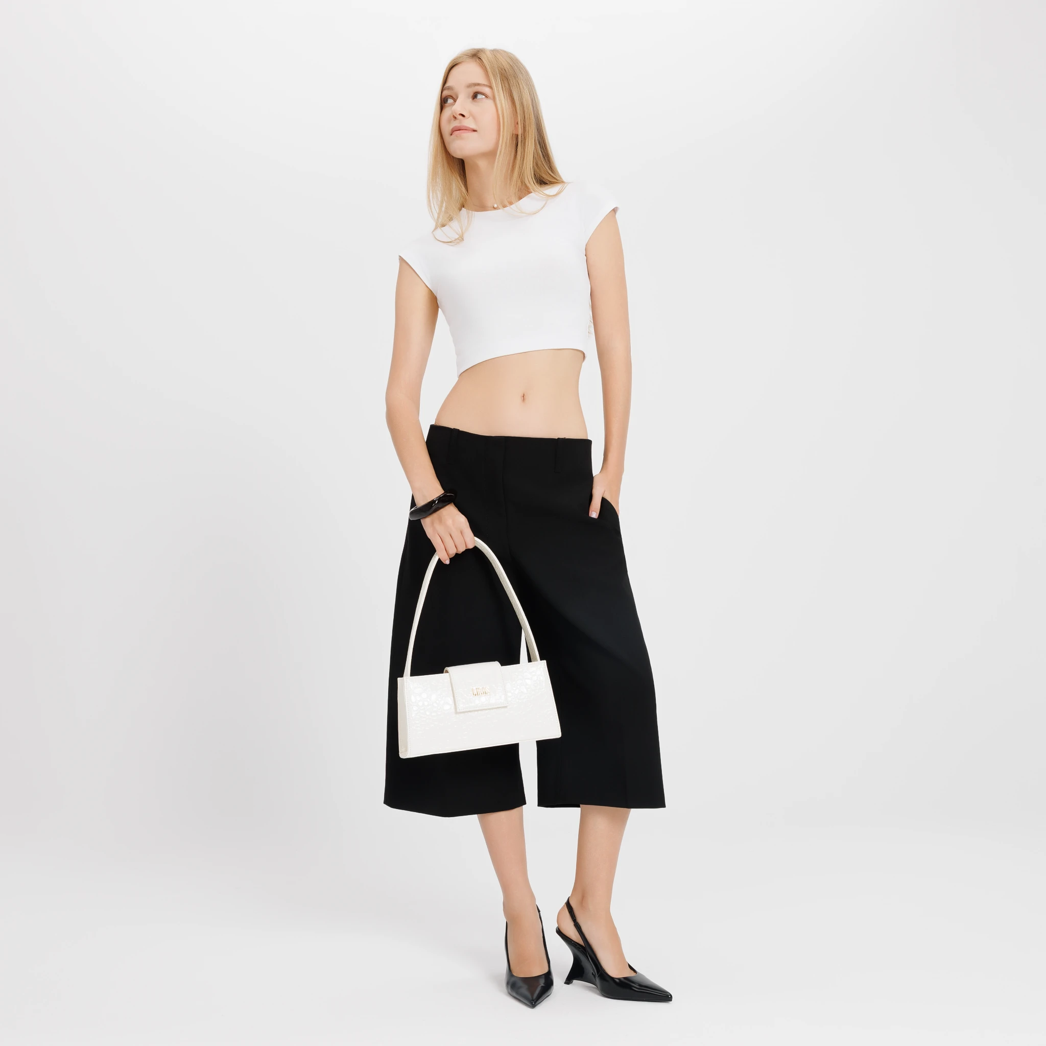 Igua - White No8 | Beyaz Omuz Çantası